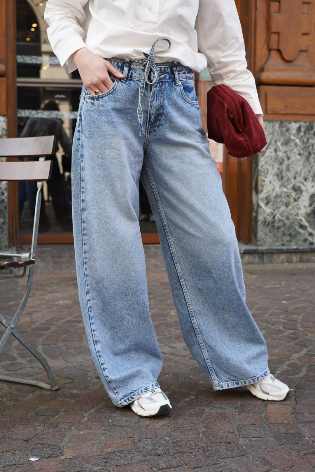 Jean large Gus delavé