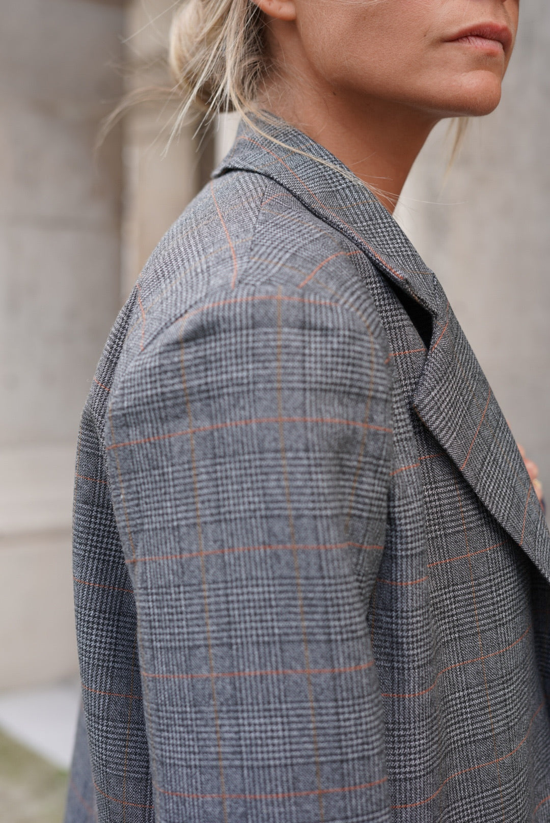 Blazer Rémi carreaux gris