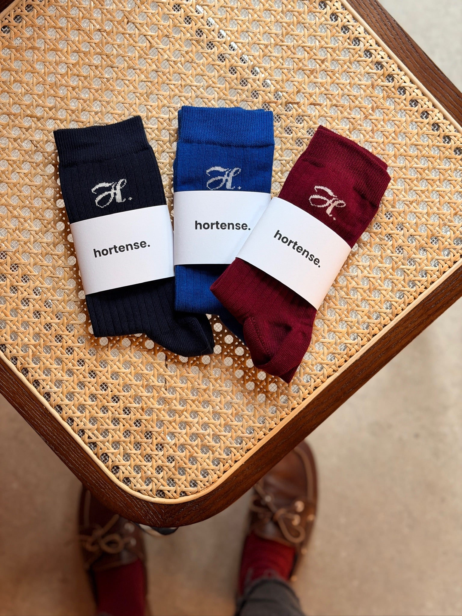 Chaussettes FILIPPA bleu roi