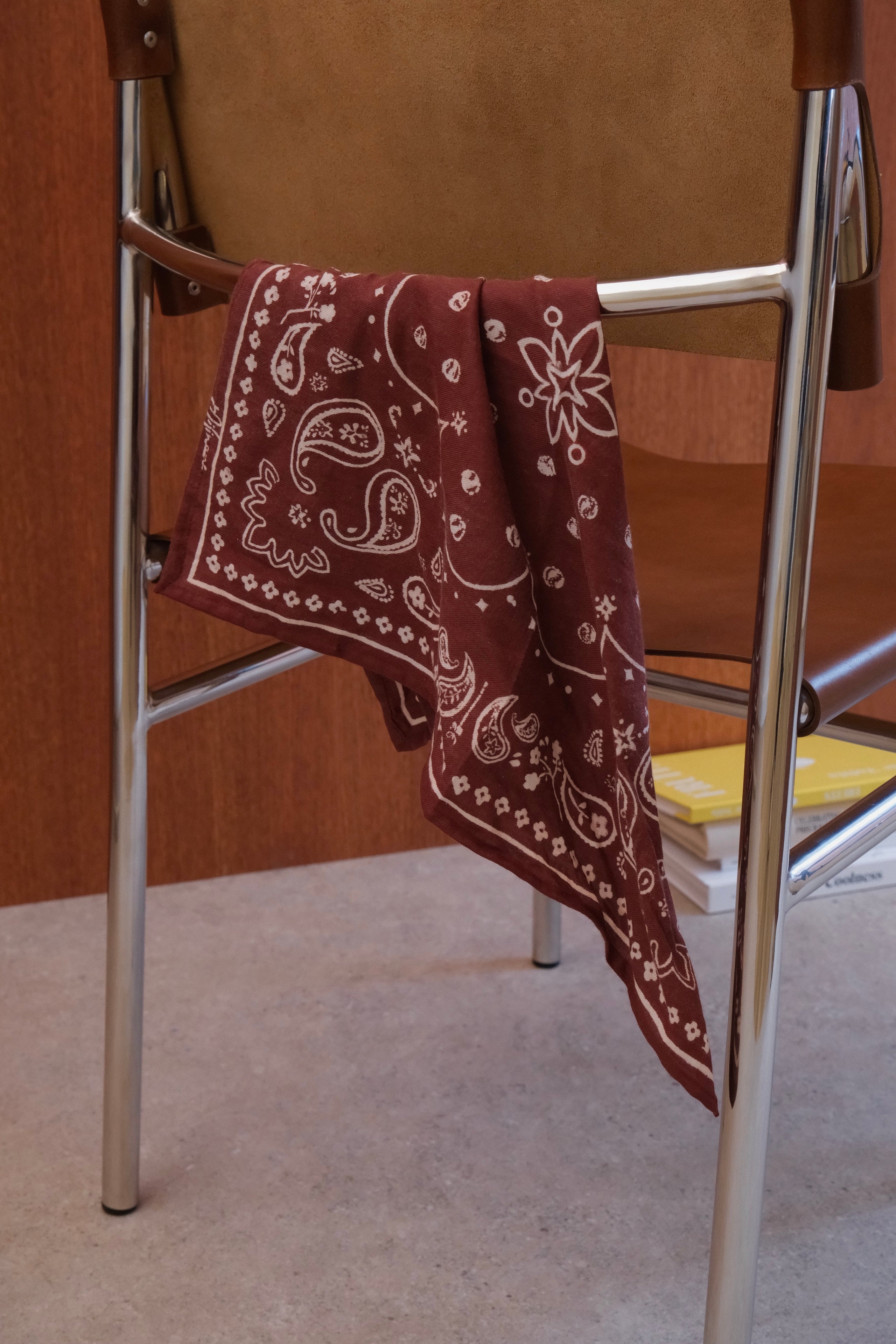 Foulard bandana grenat