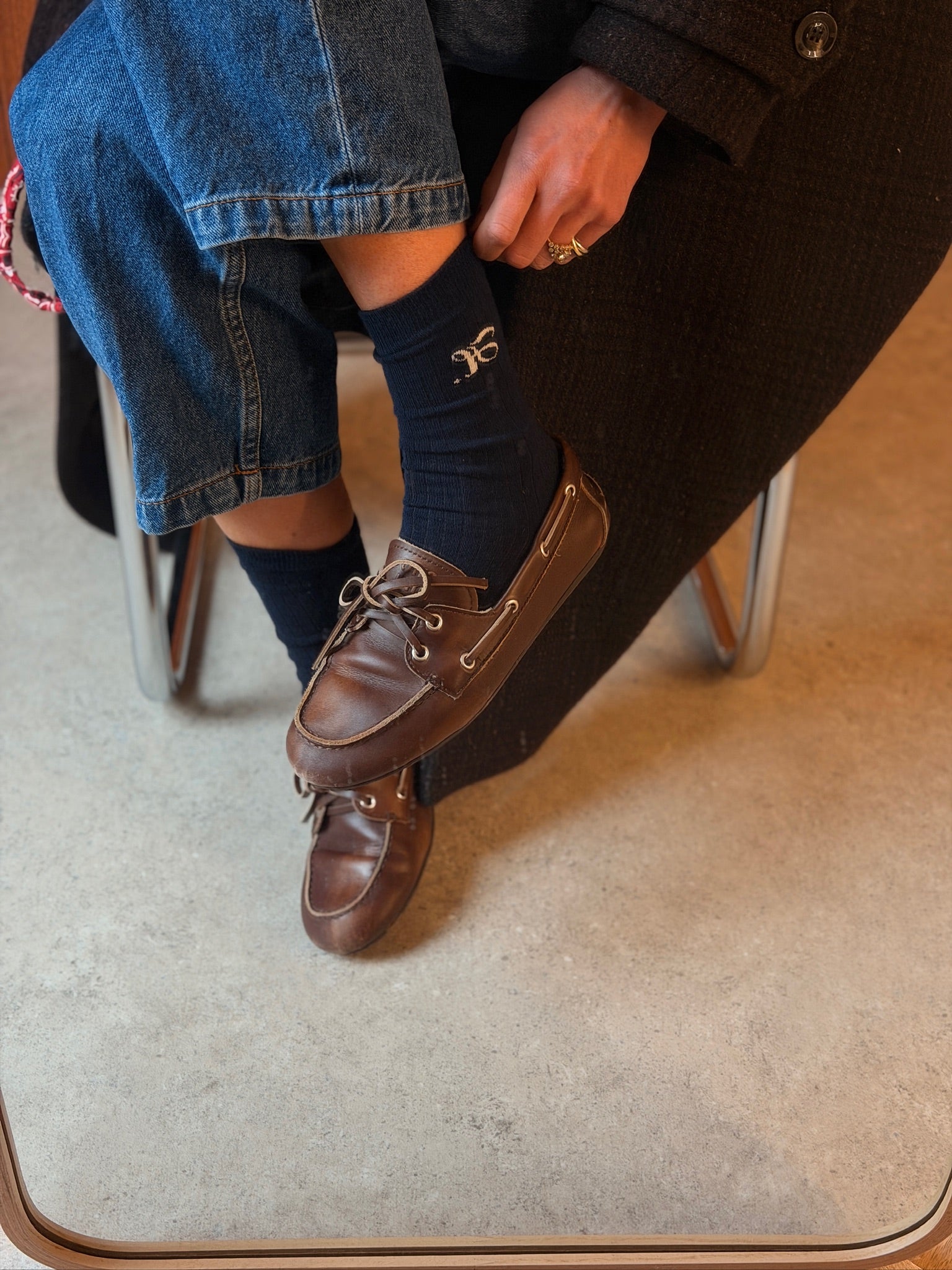 Chaussettes FILIPPA marine