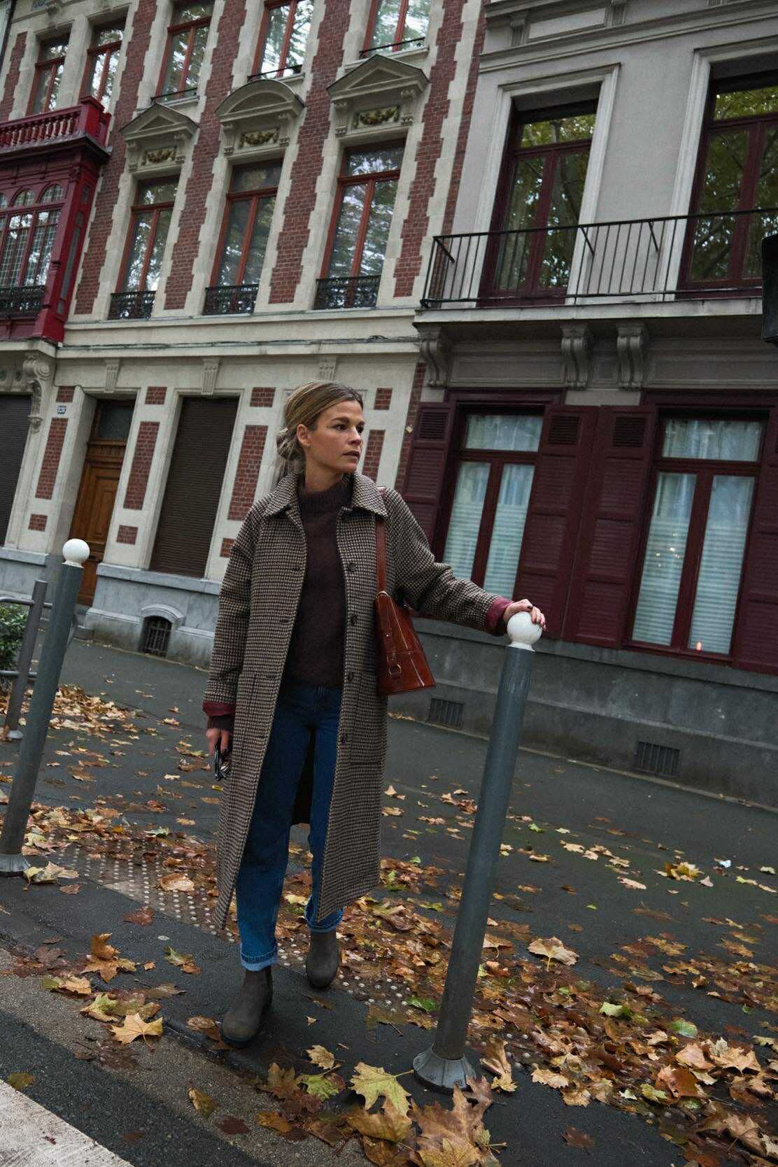 Manteau ANDREA pied de poule