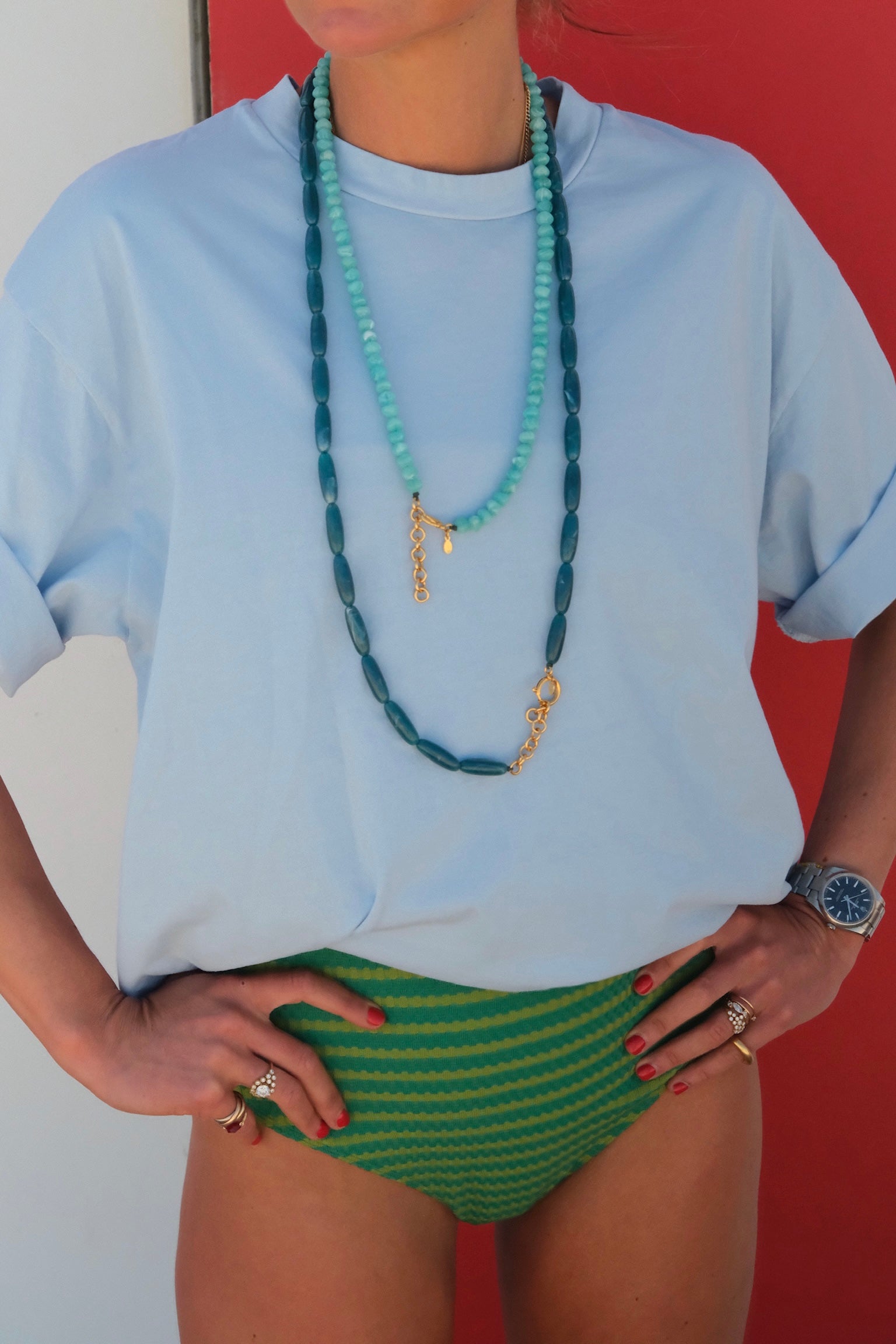Achille sky blue T-shirt