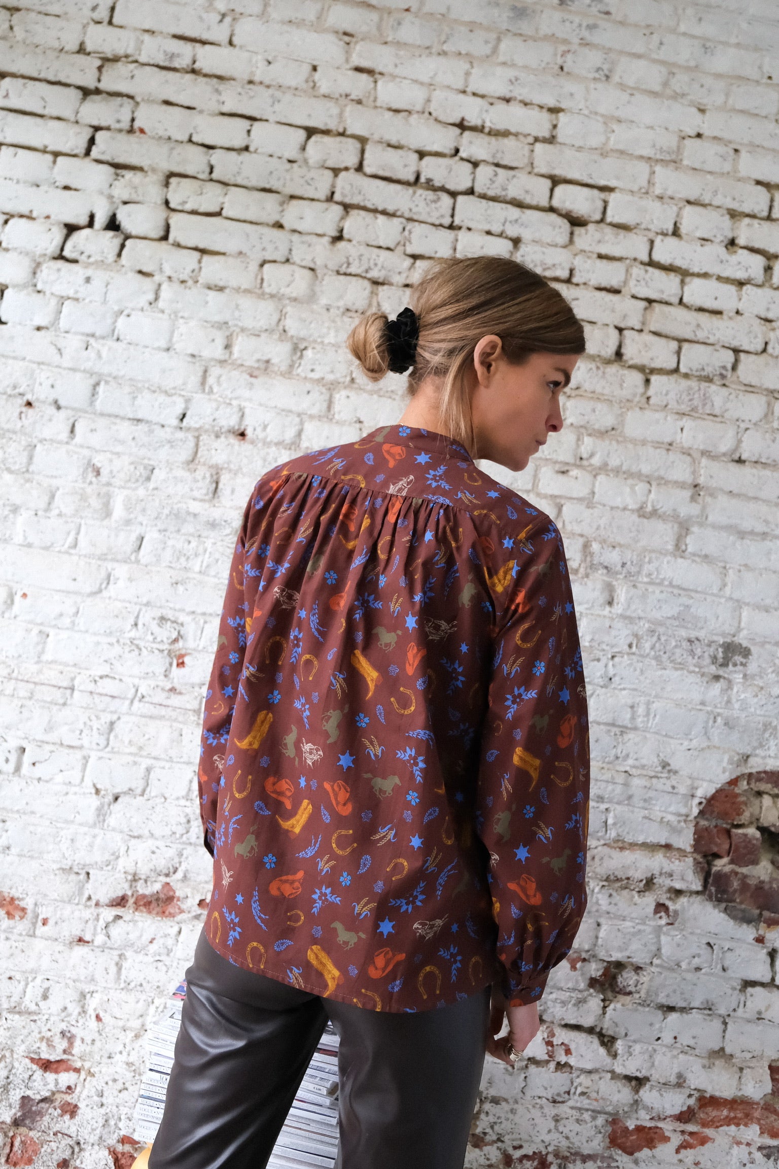 Chemise MARIA cowboy marron