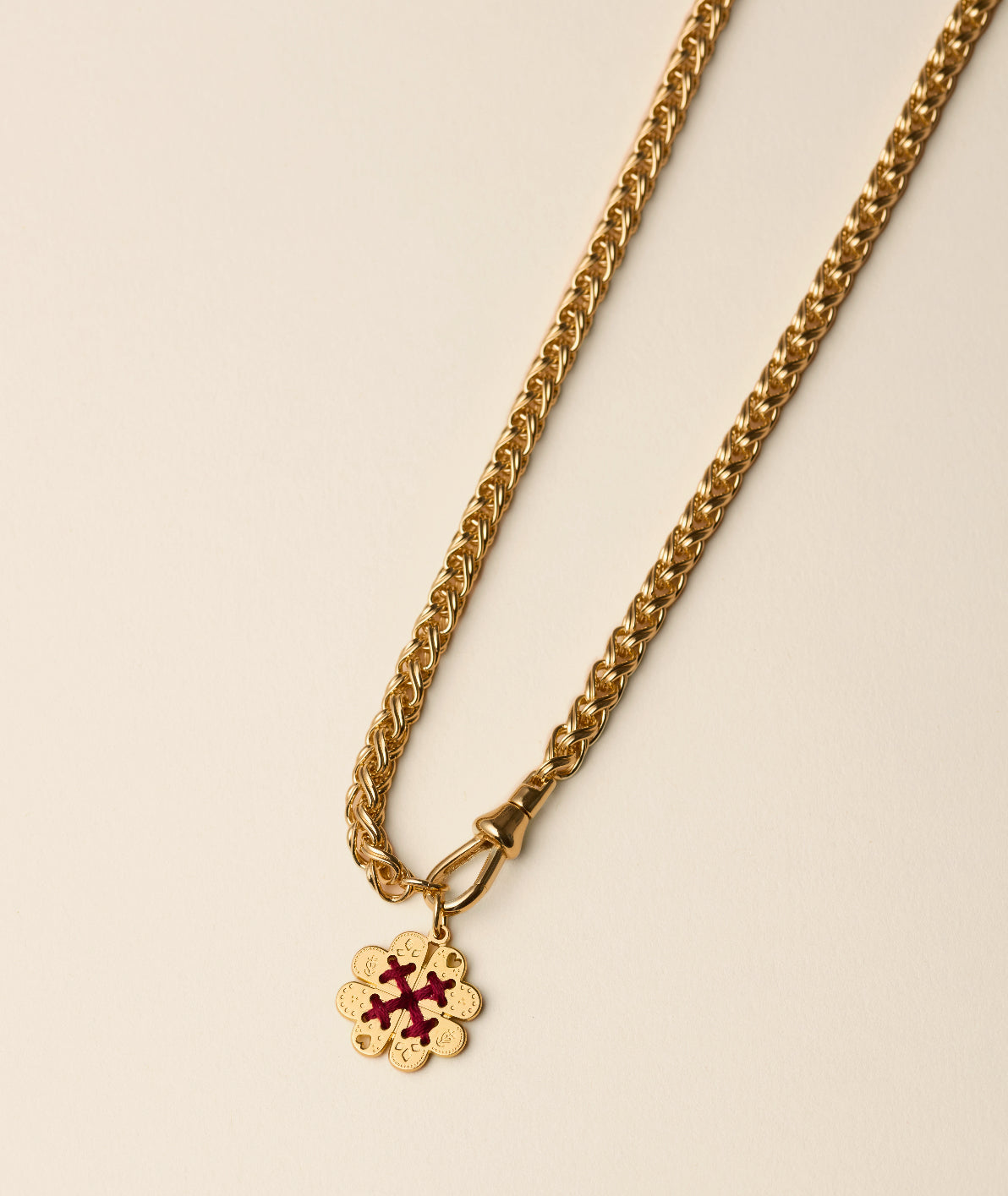 MAHAUT burgundy necklace