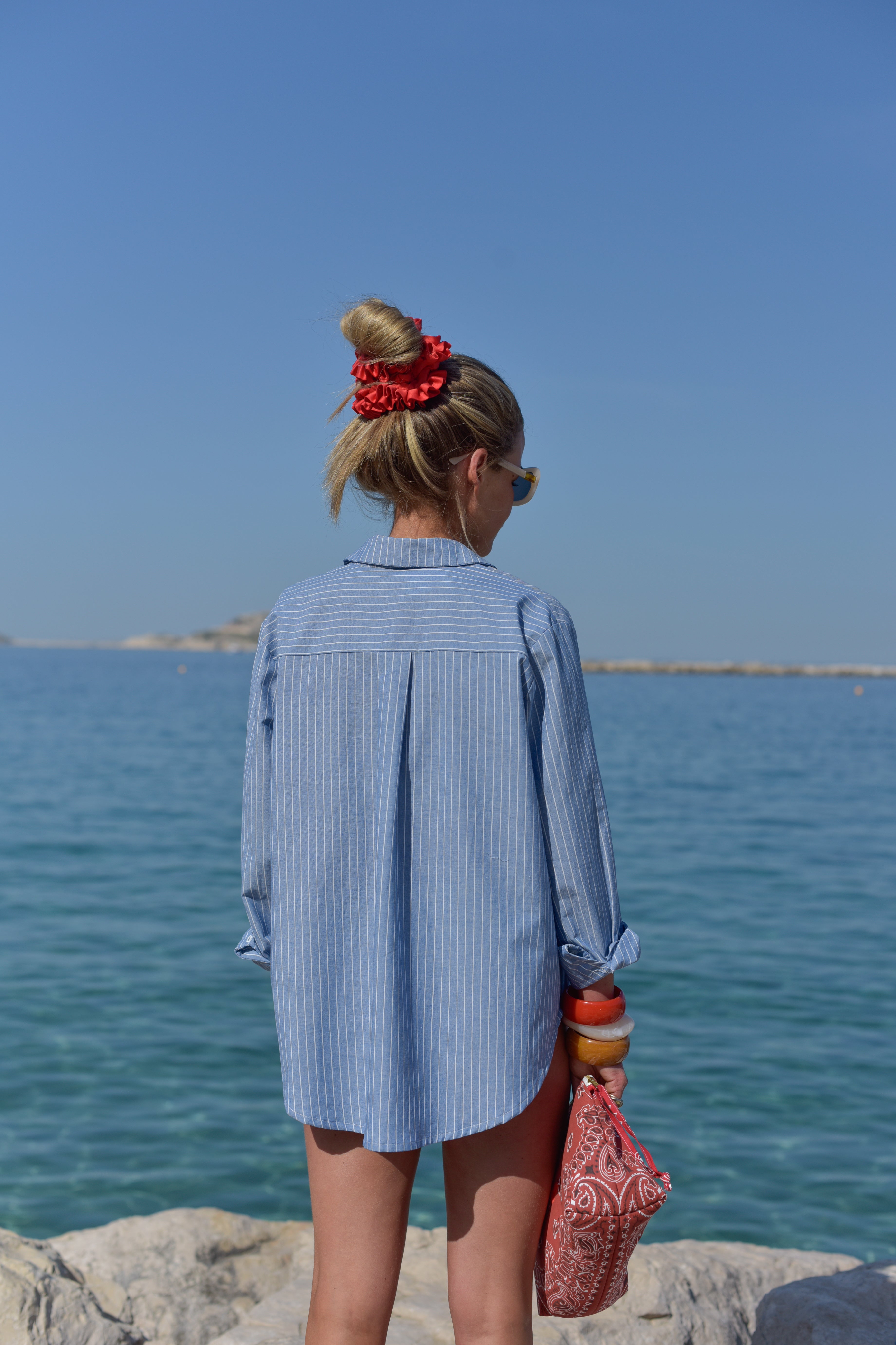 Chemise ARGENTINE rayure bleu