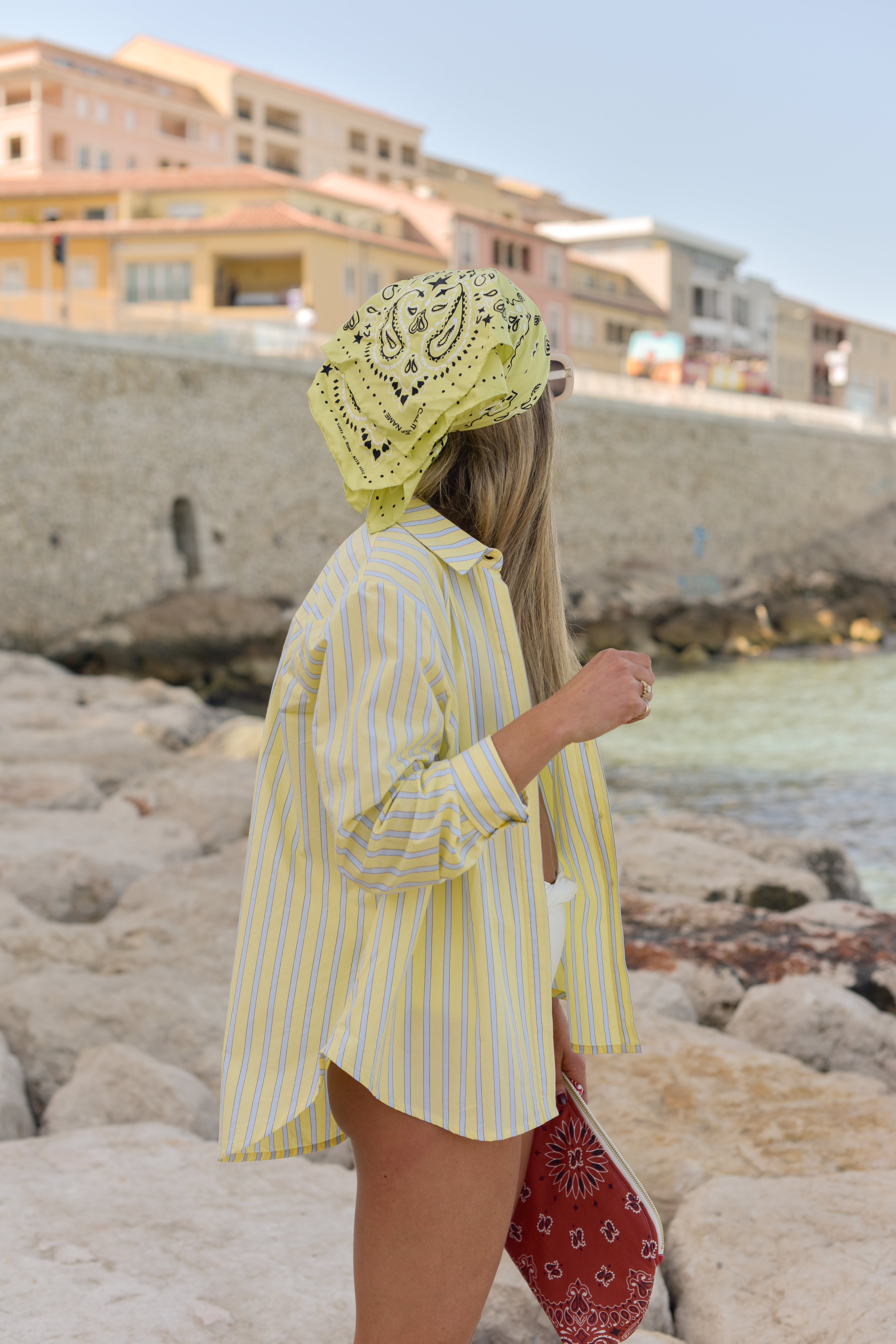 Chemise ARGENTINE rayure jaune
