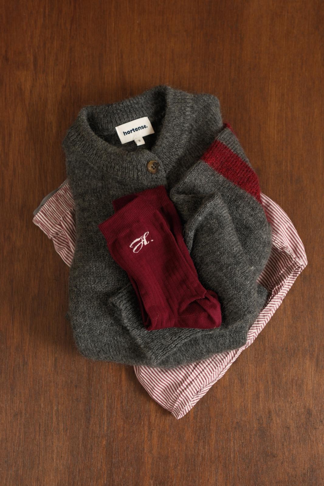 Chausettes FILIPPA bordeaux