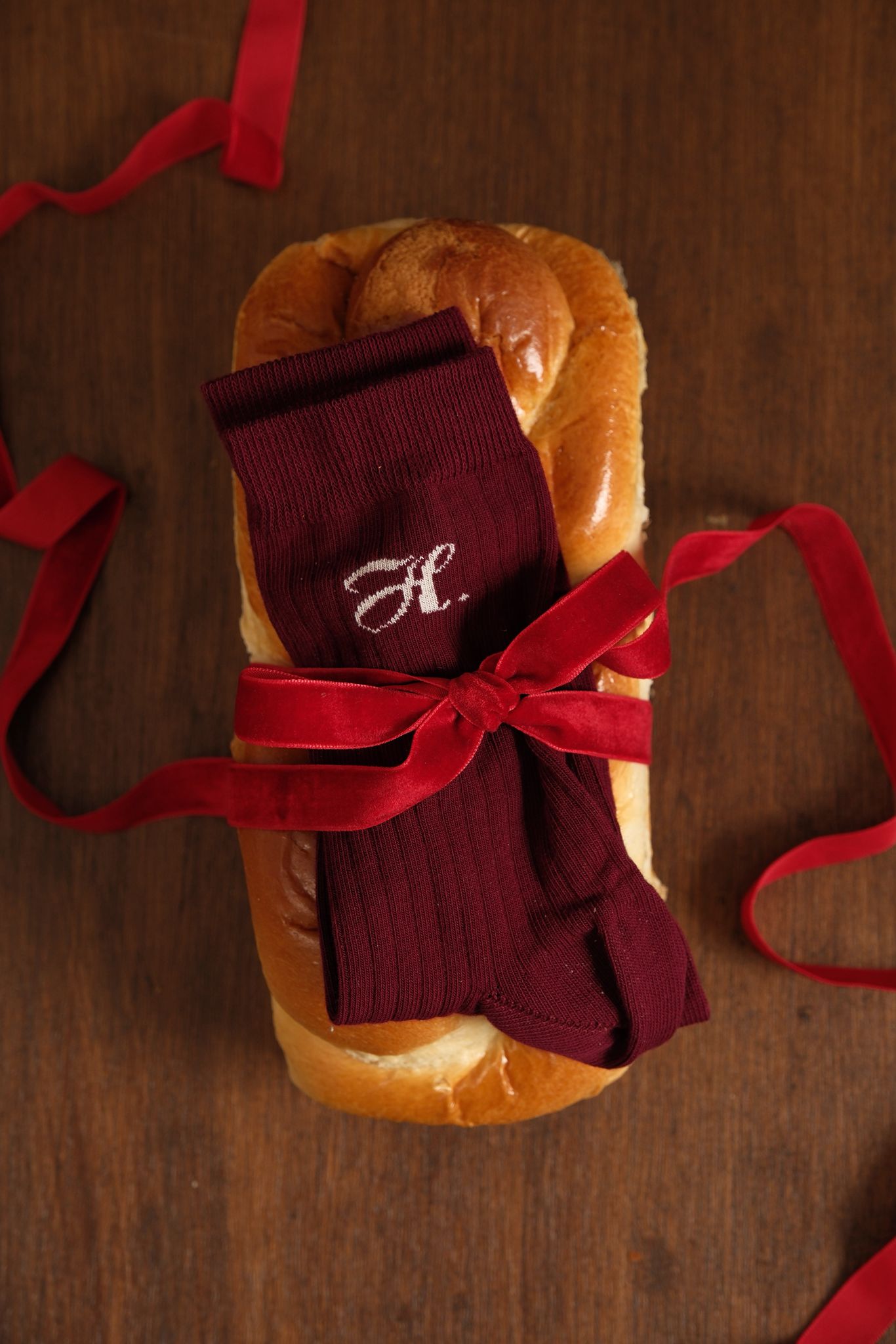 Chausettes FILIPPA bordeaux