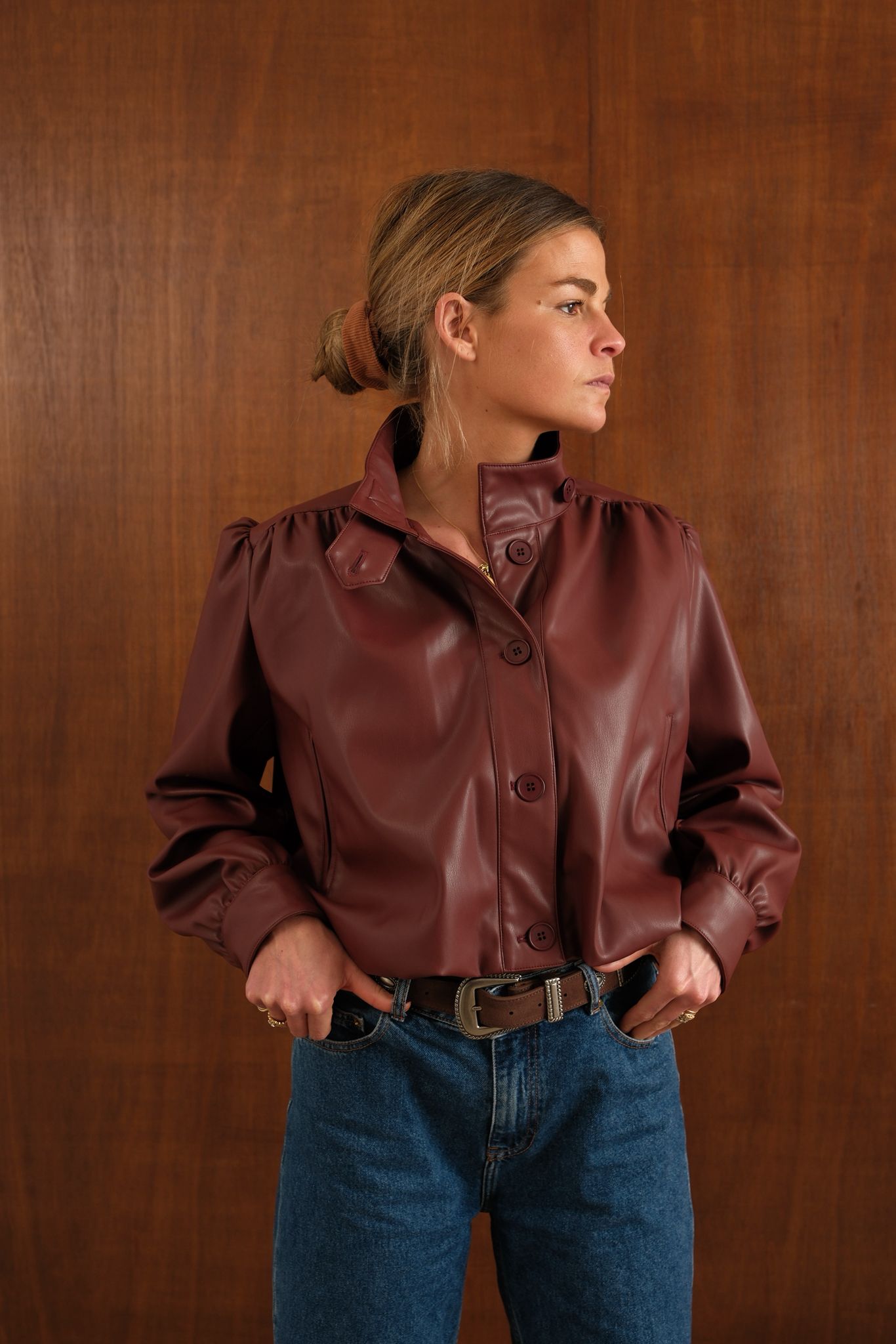 Ceinture daim marron