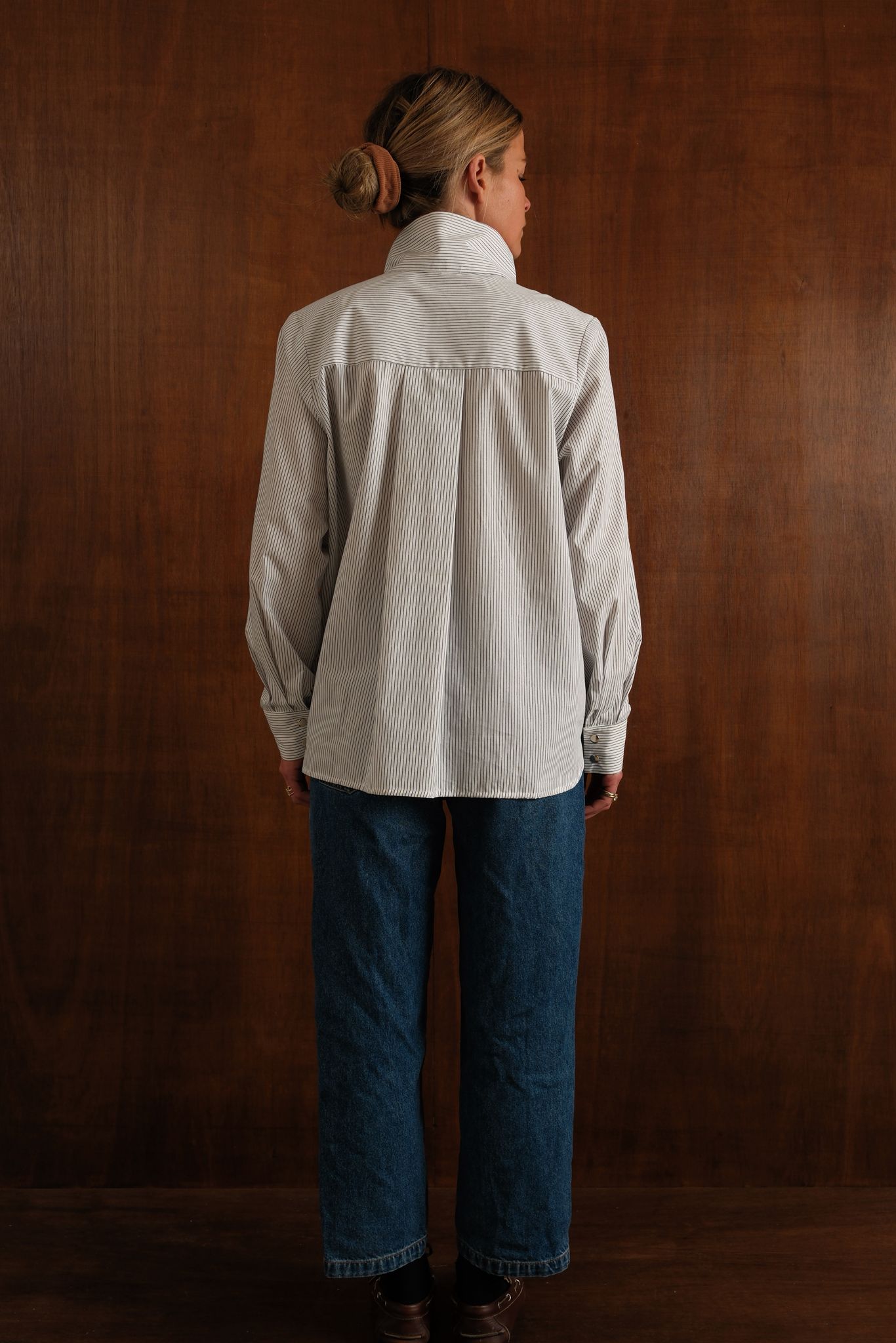 Blouse Nina rayure blanc/marine