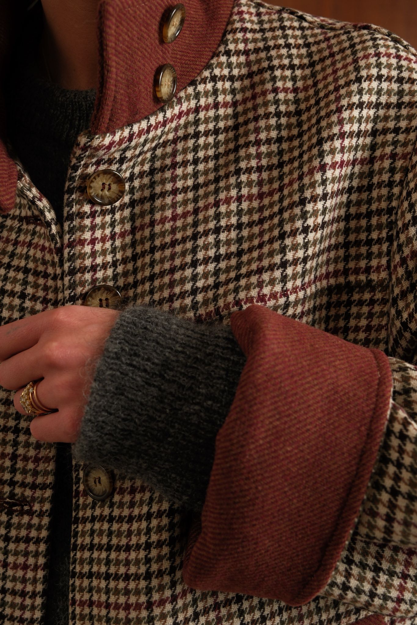 Veste Jeanne pied de poule