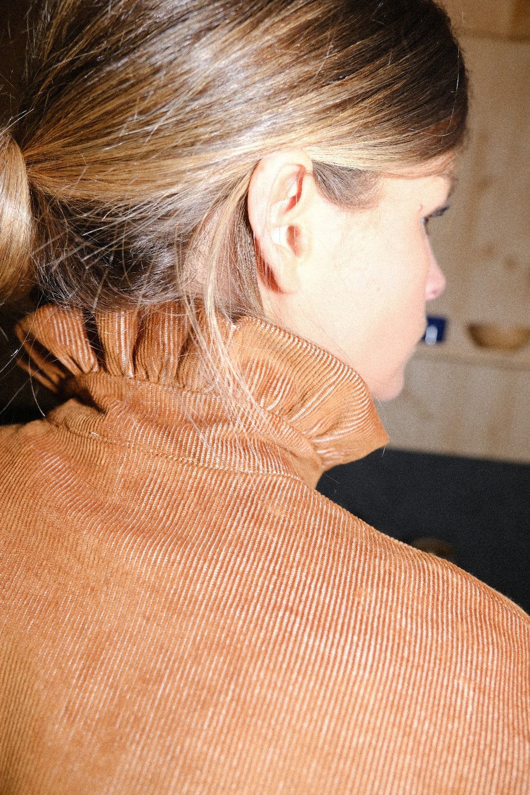 Surchemise LOU velours camel