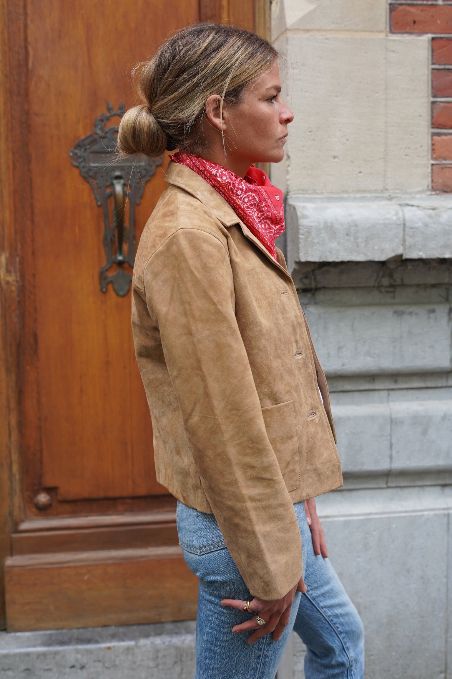 Alix camel suede jacket