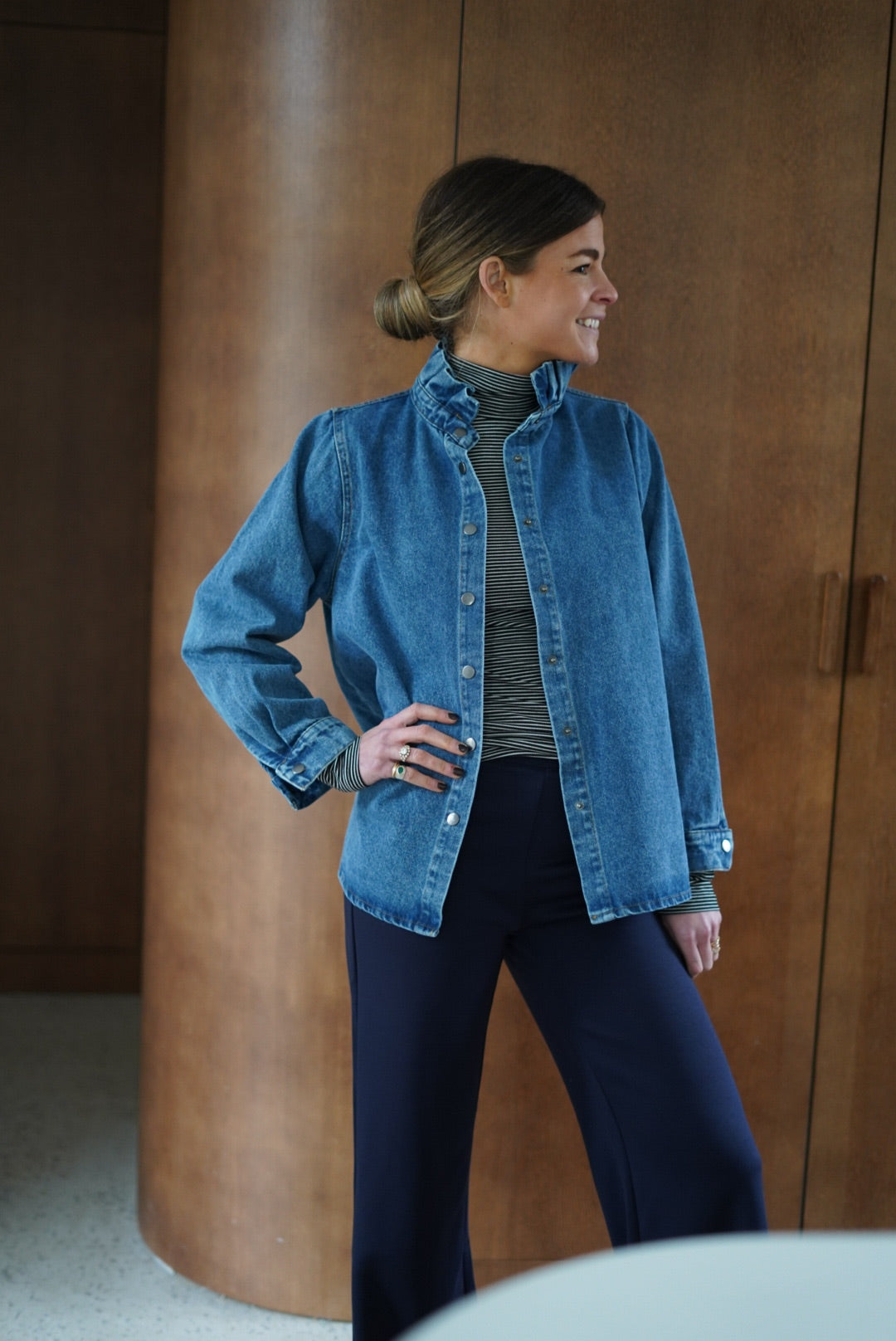 Pantalon Pablo wide marine