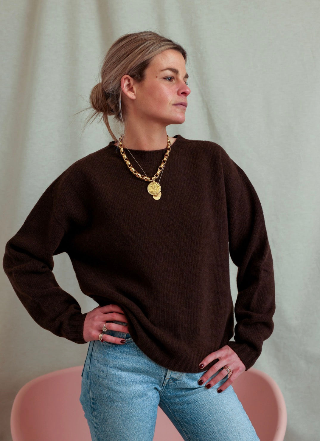 Pull Adrien chocolat