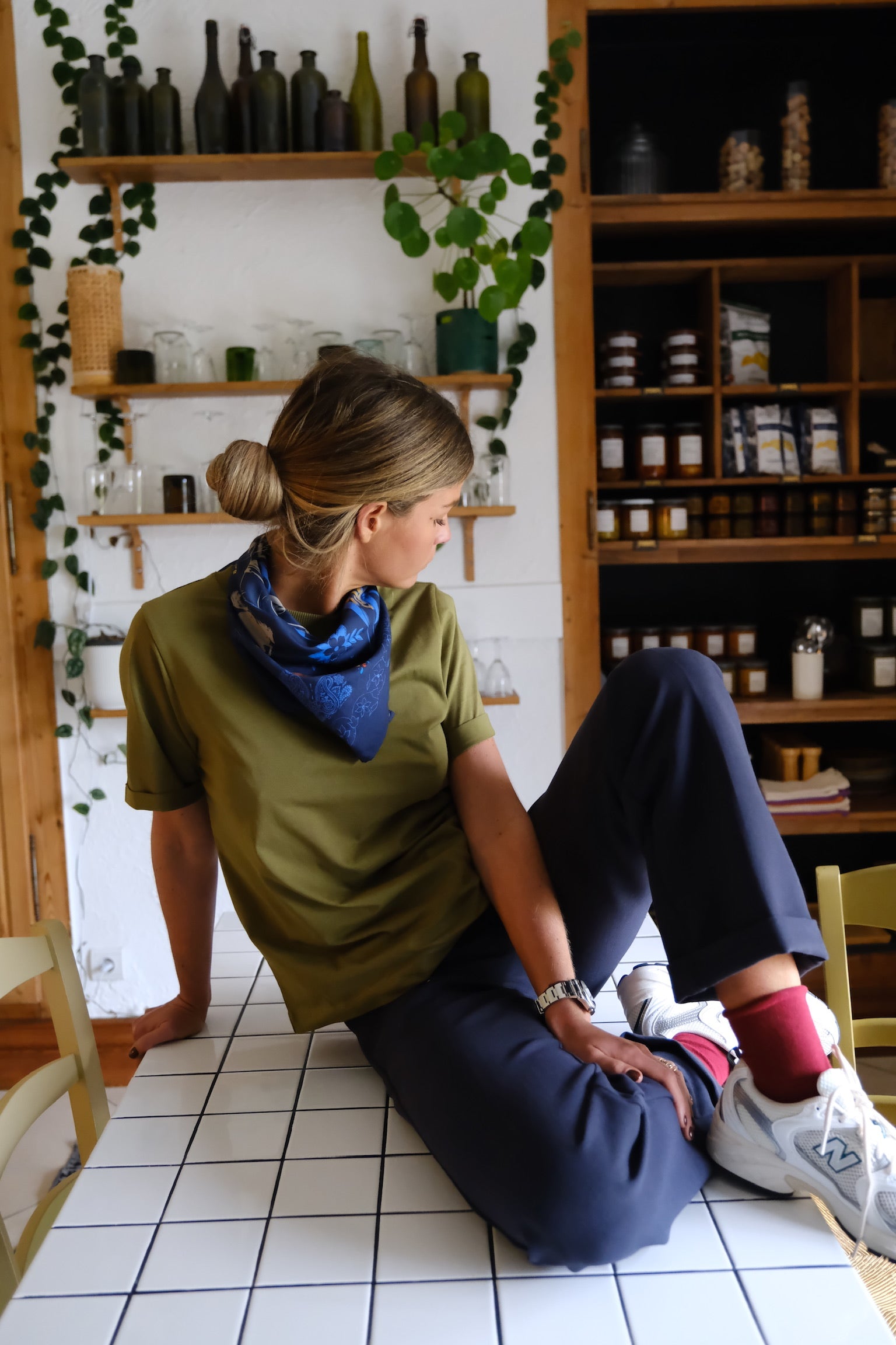 Foulard GEORGES motif marine