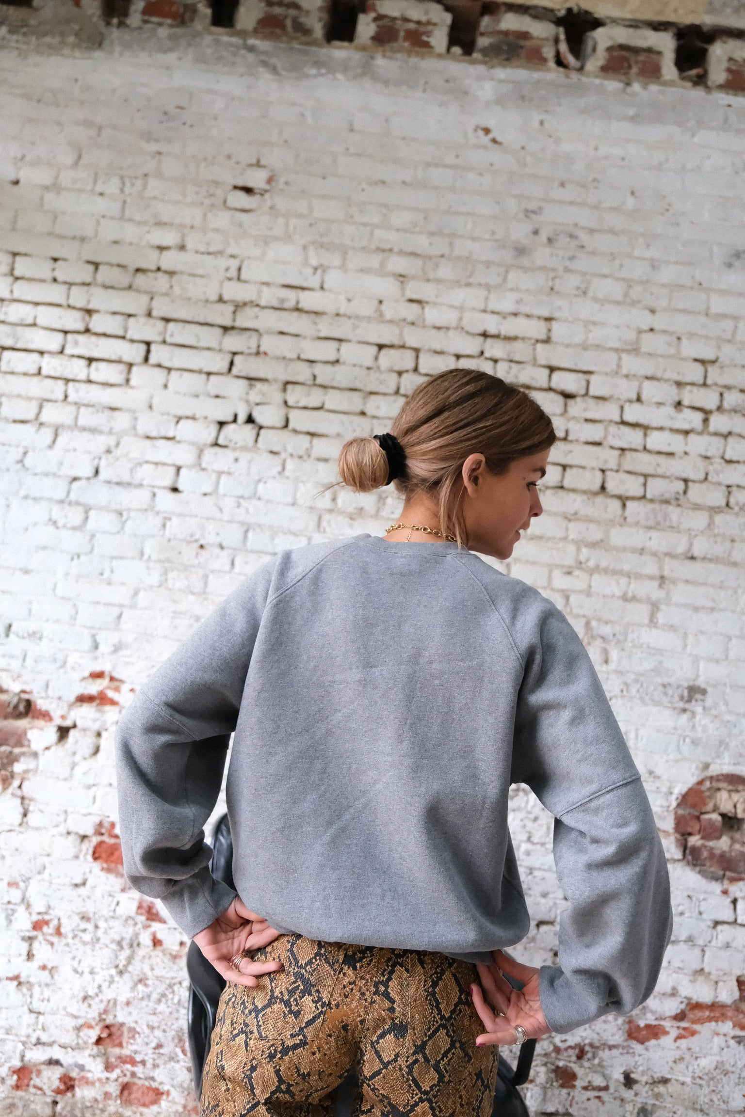 Sweat JOSEPH gris chiné