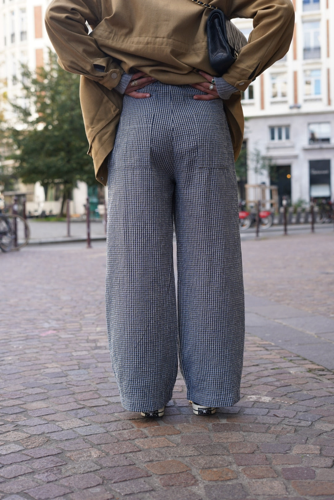 Pantalon Nestor vichy bleu