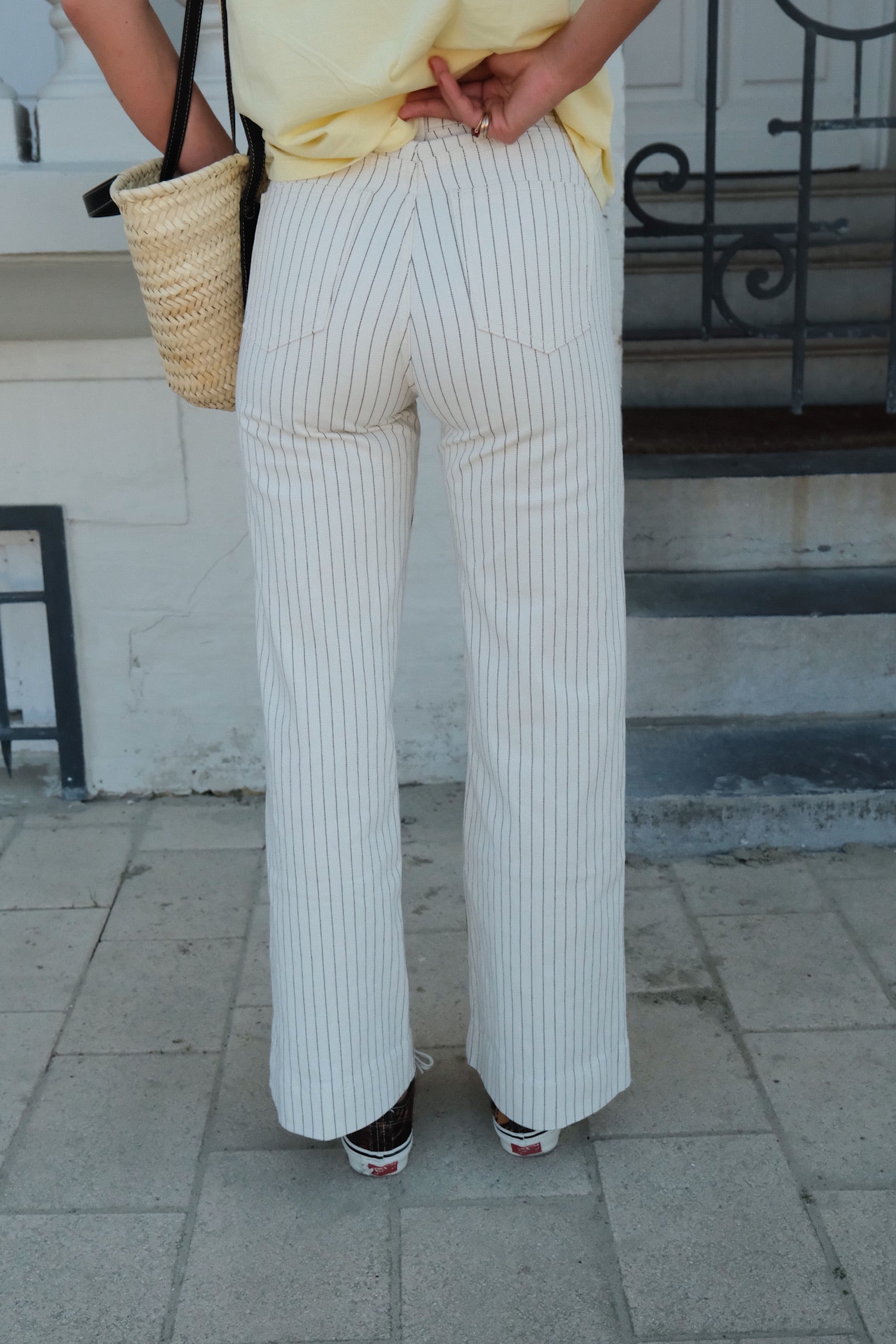 Martin striped ecru jean