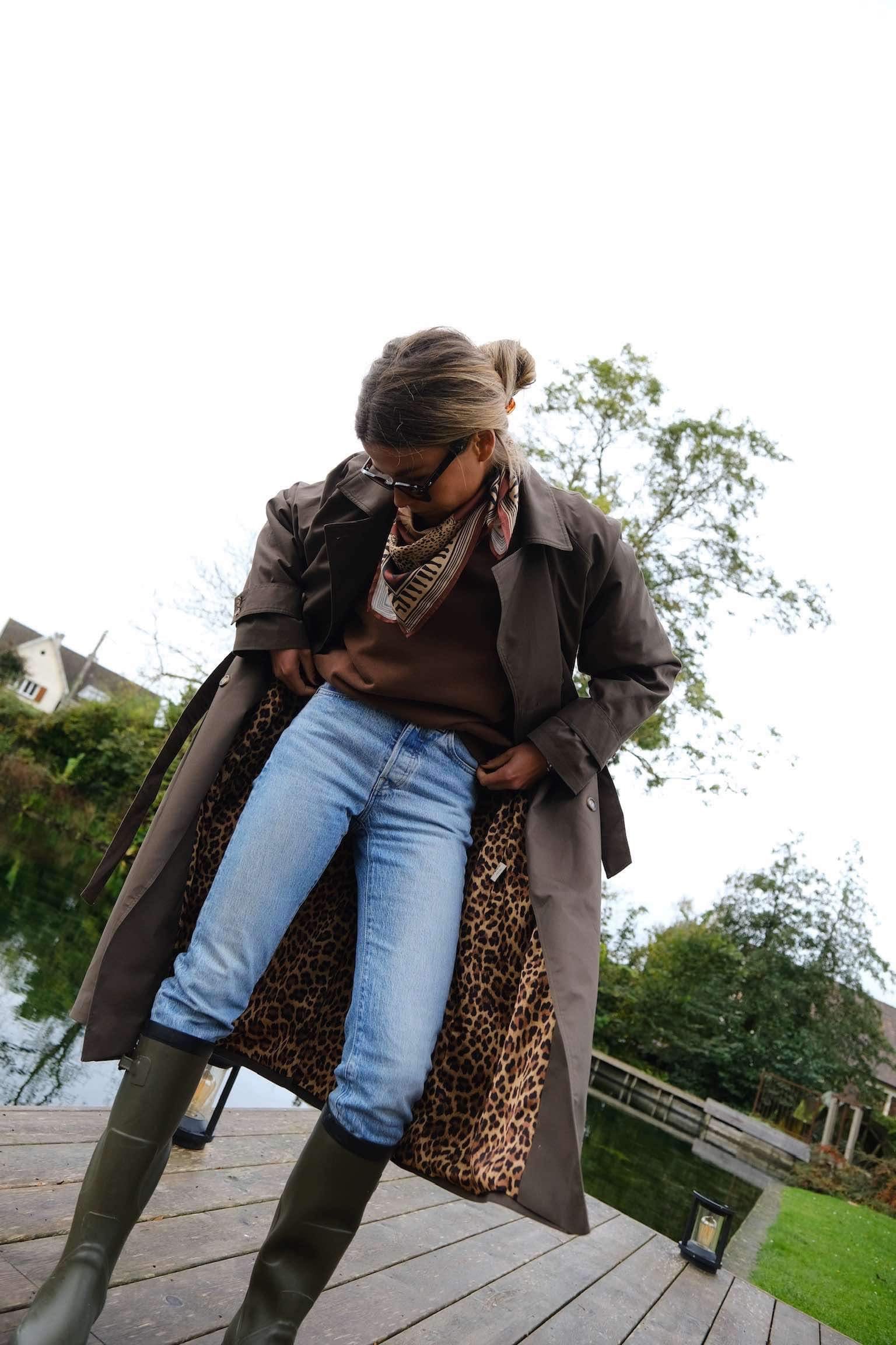 Trench PAUL kaki/léopard