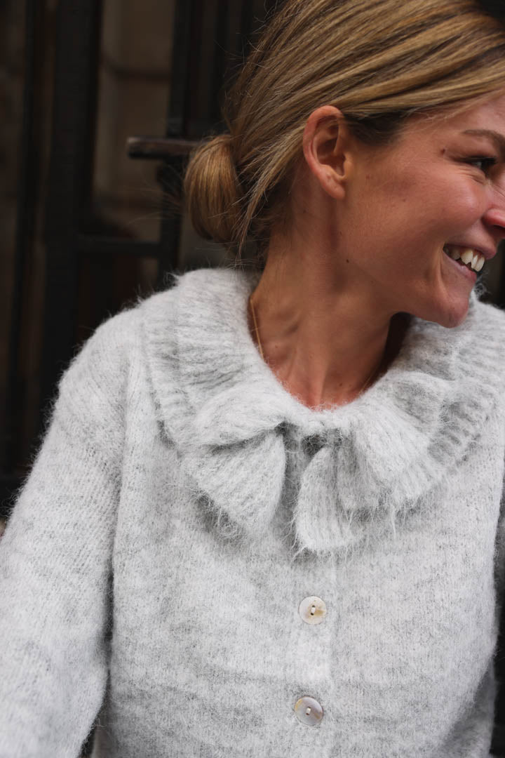 Léonard light grey cardigan