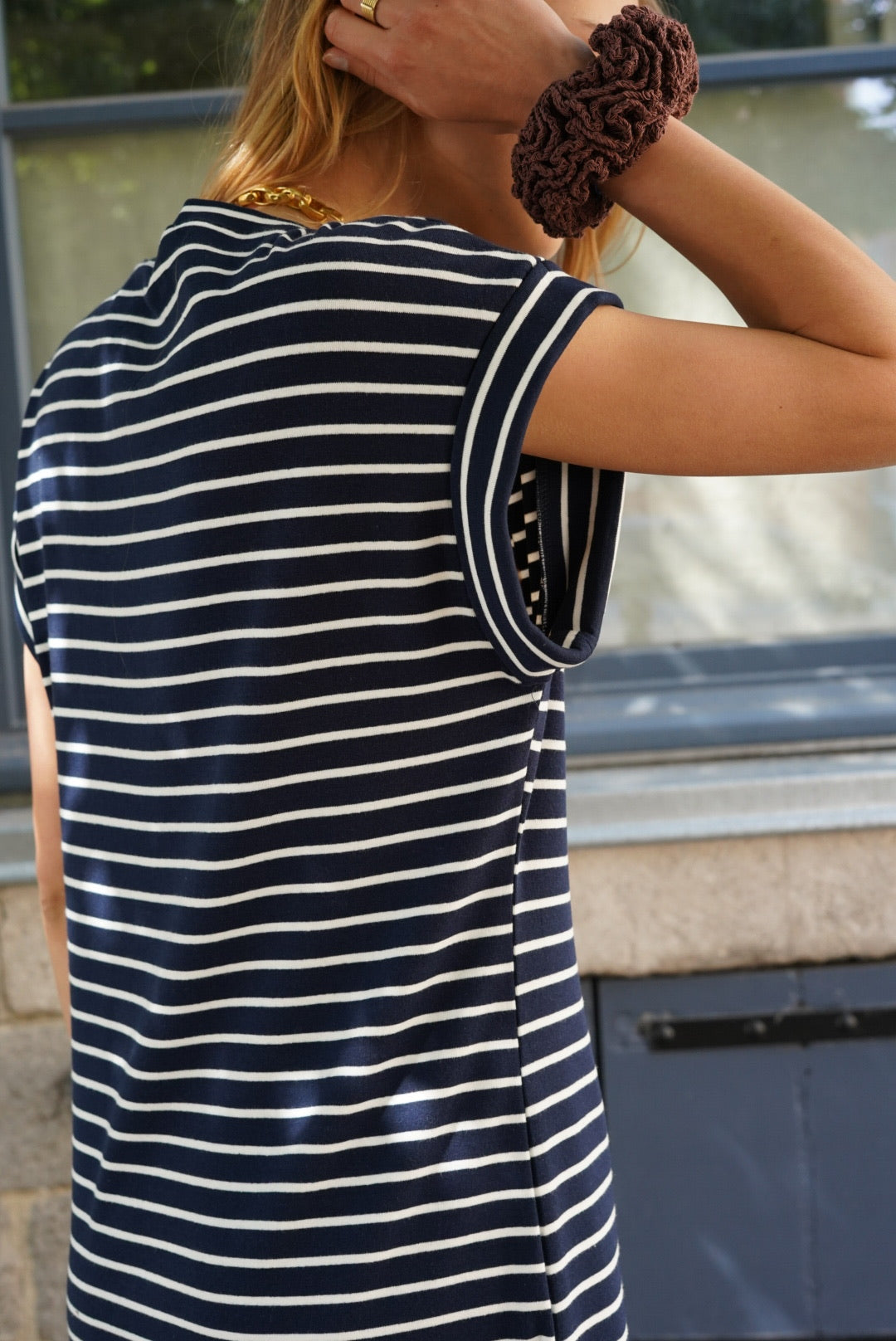 Robe t-shirt Esmée marinière