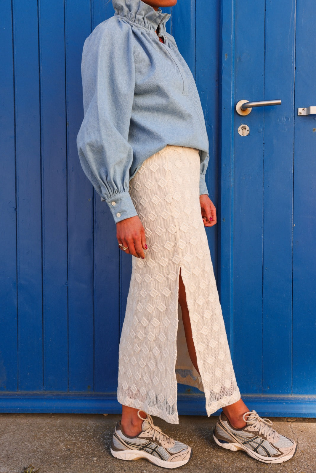 CELESTE ecru skirt