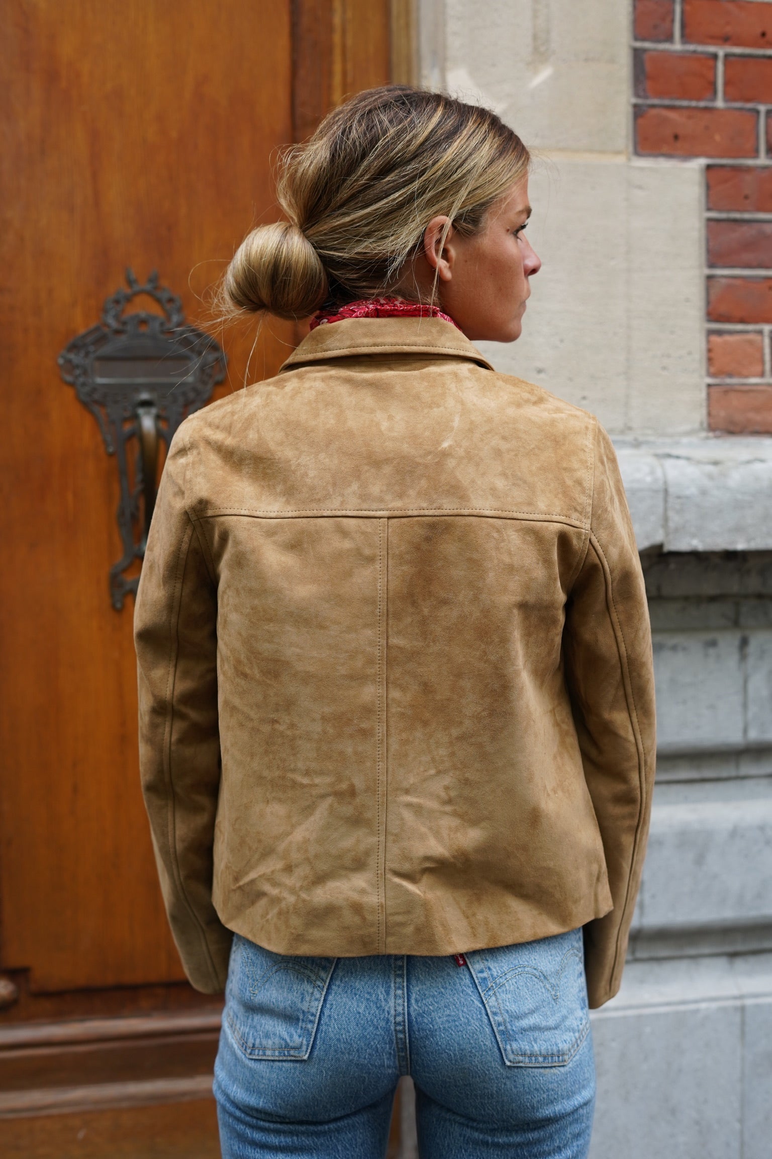 Alix camel suede jacket