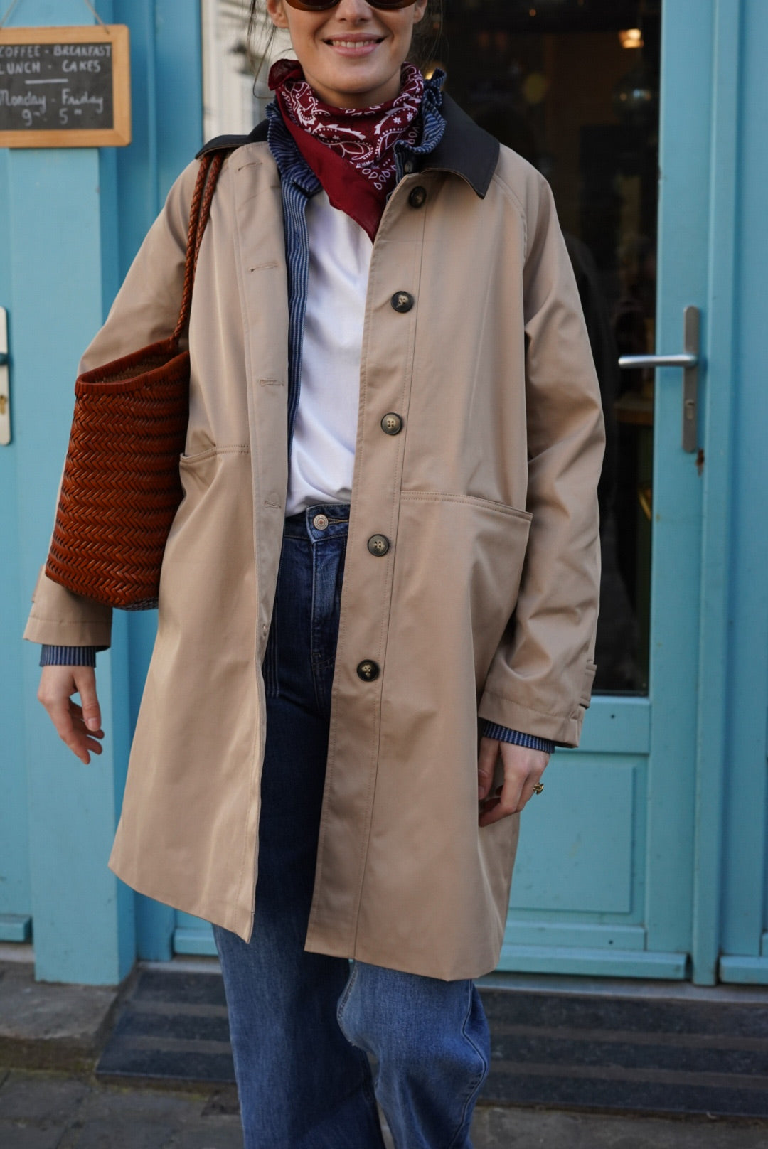 Veste Emma mi-longue beige