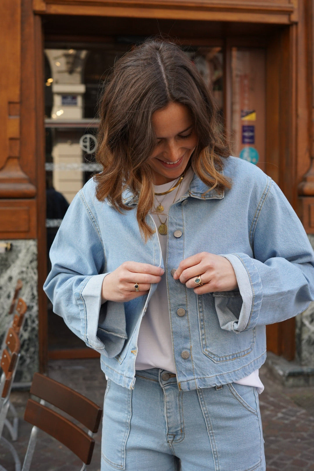 Veste Juliette denim clair