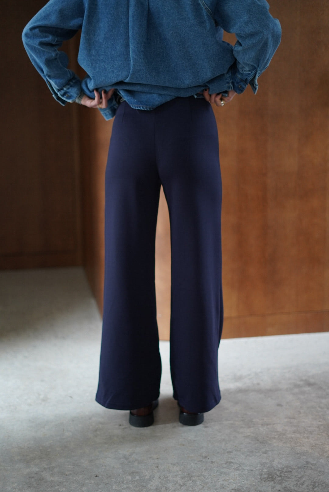 Pantalon Pablo wide marine