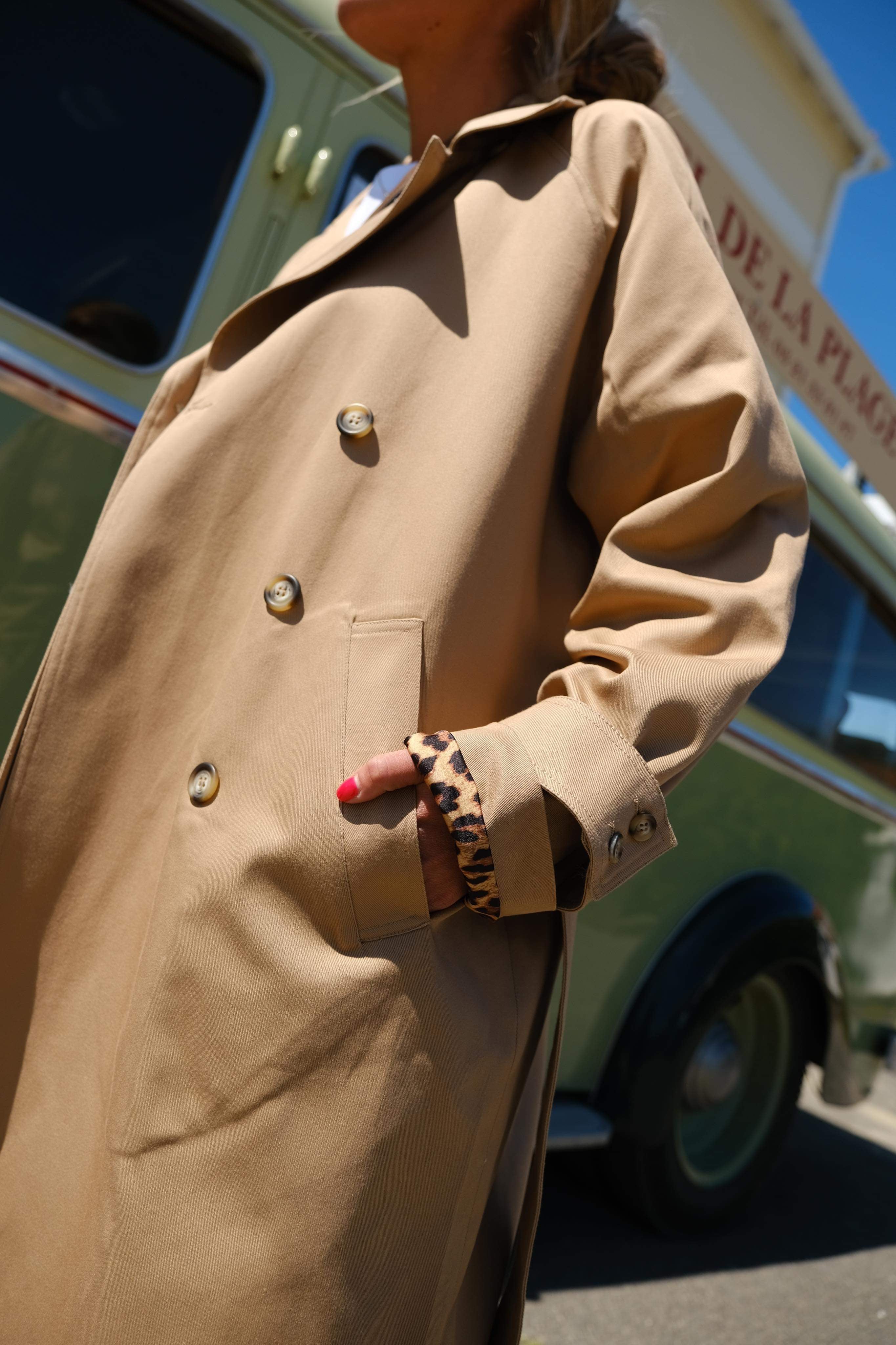 Trench PAUL beige/léopard