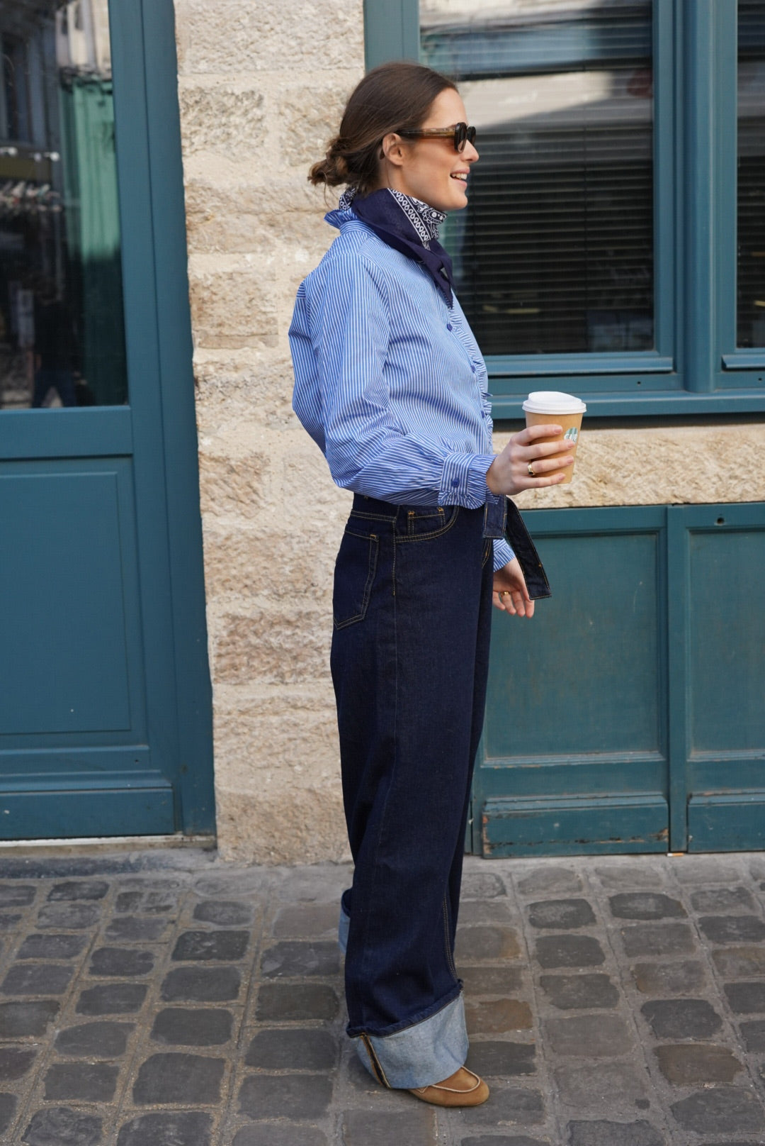 Jean large Eliott denim foncé