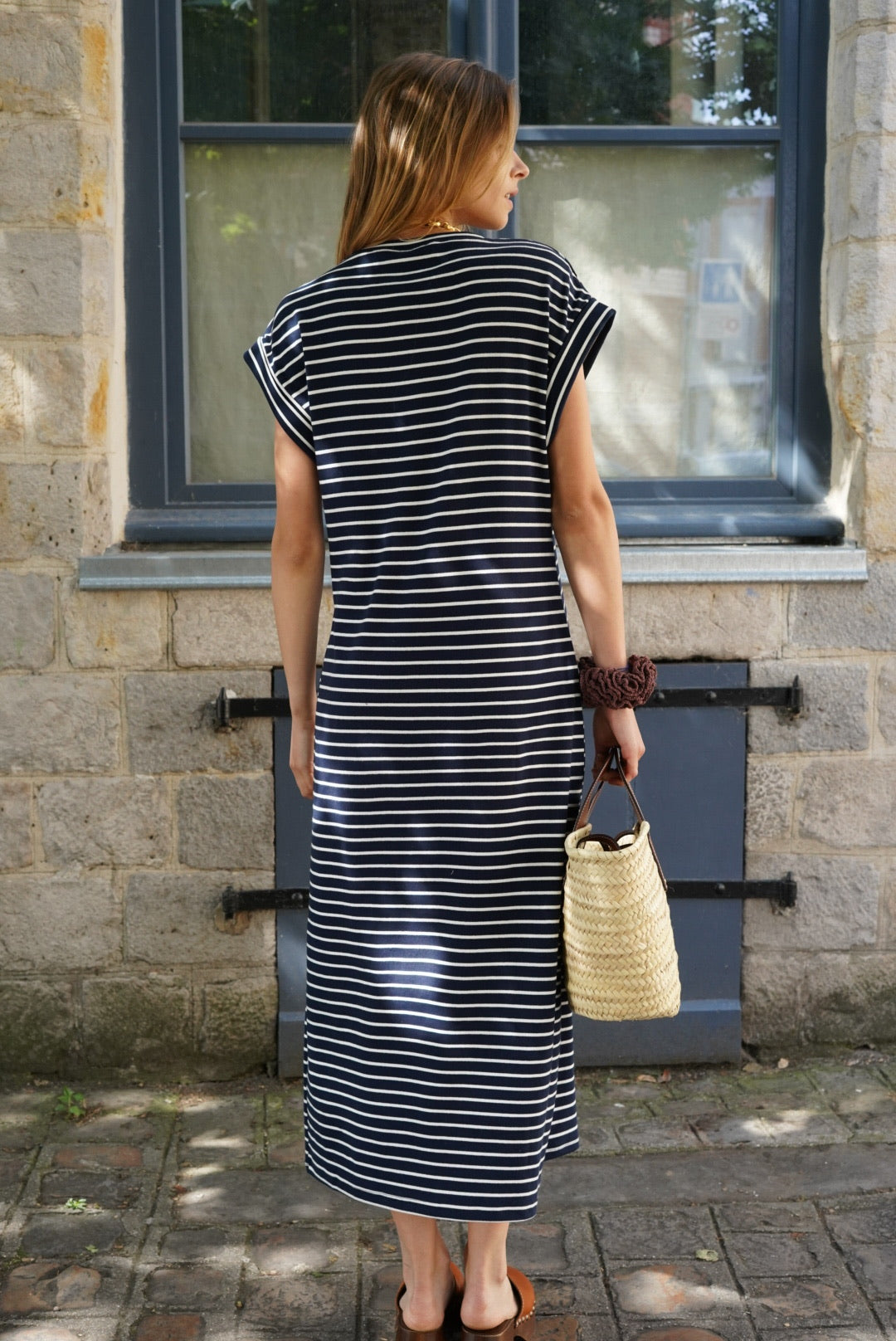 Robe t-shirt Esmée marinière