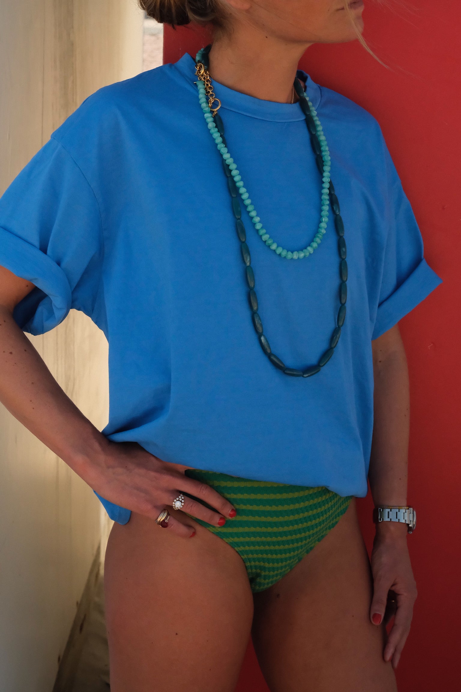 Achille royal blue T-shirt