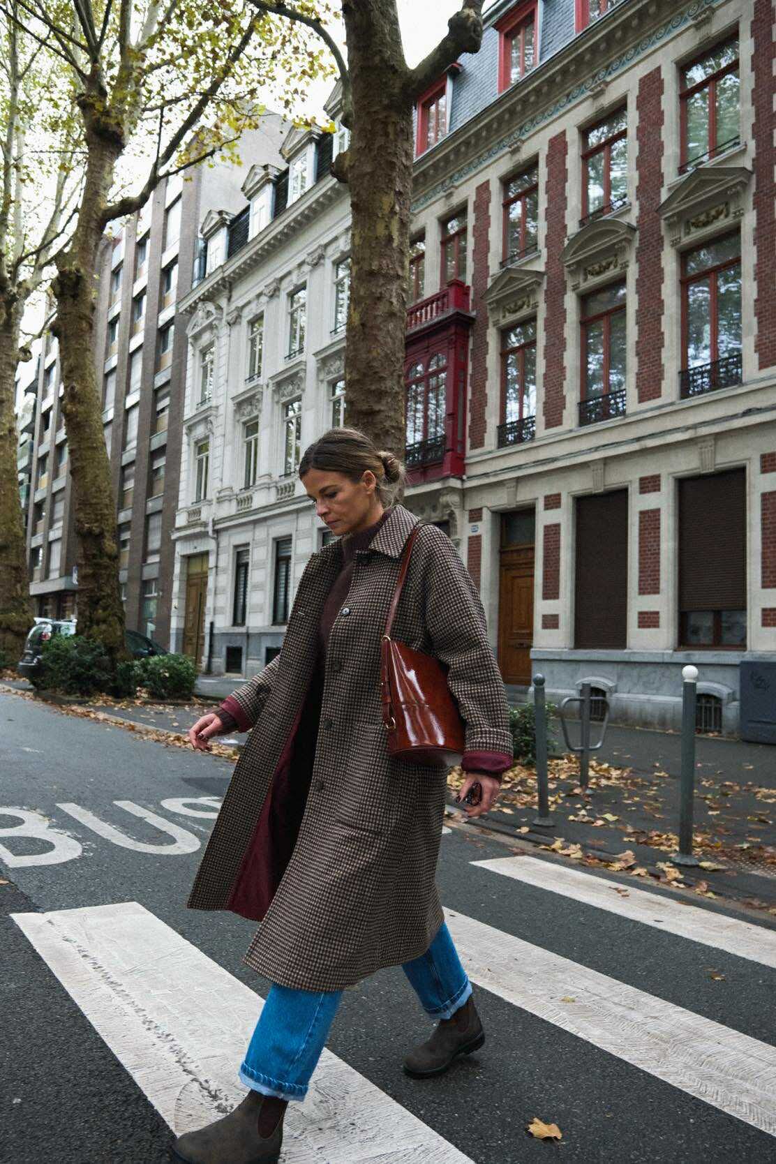 Manteau ANDREA pied de poule