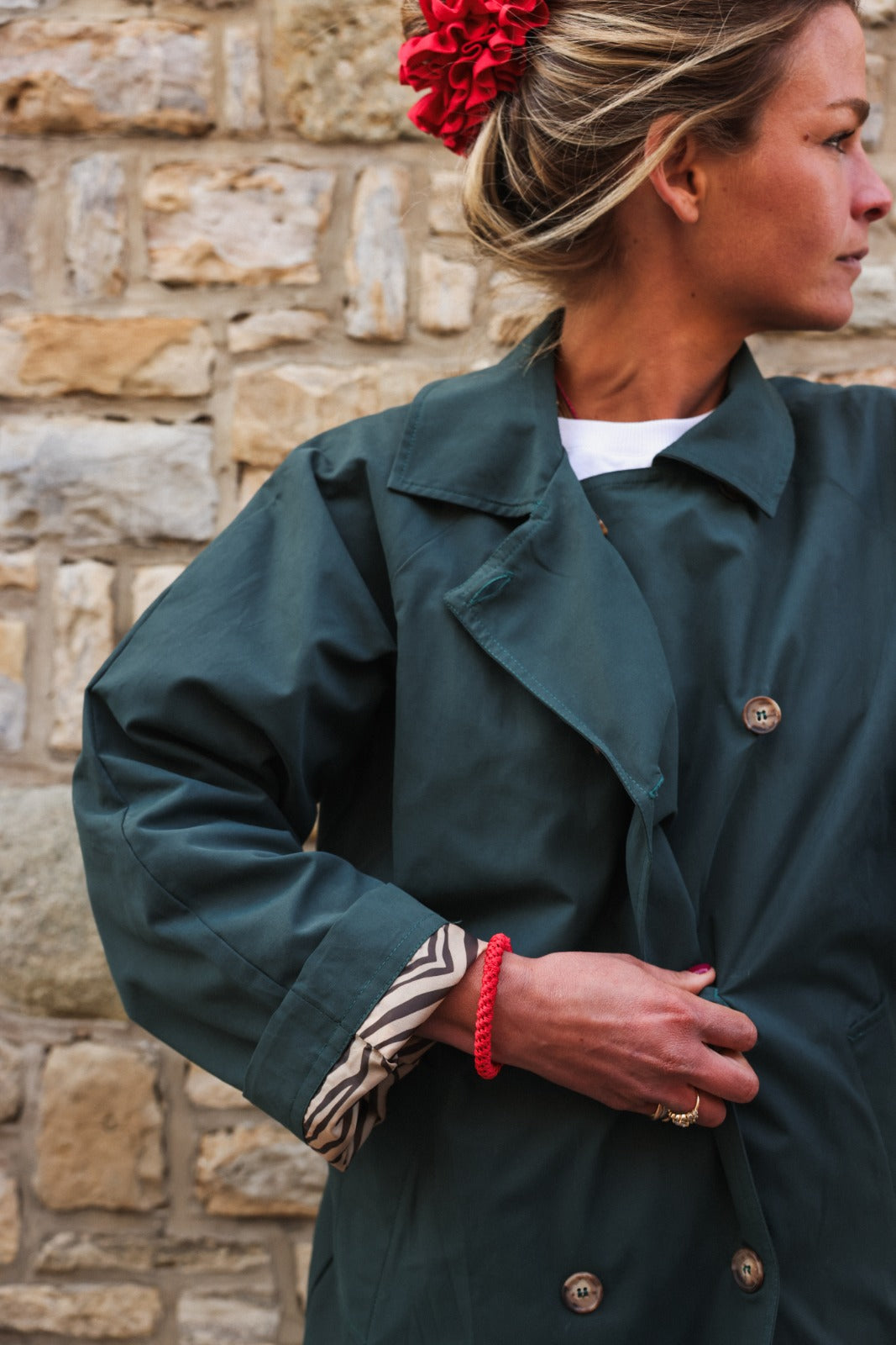 Trench ALPHONSE vert bouteille