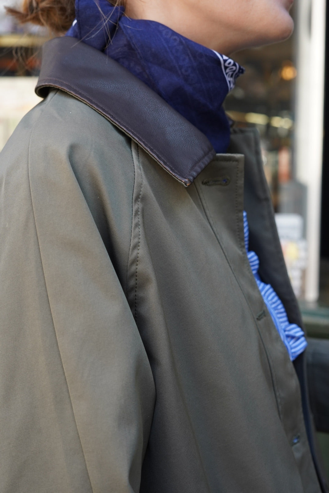 Veste Emma mi-longue kaki