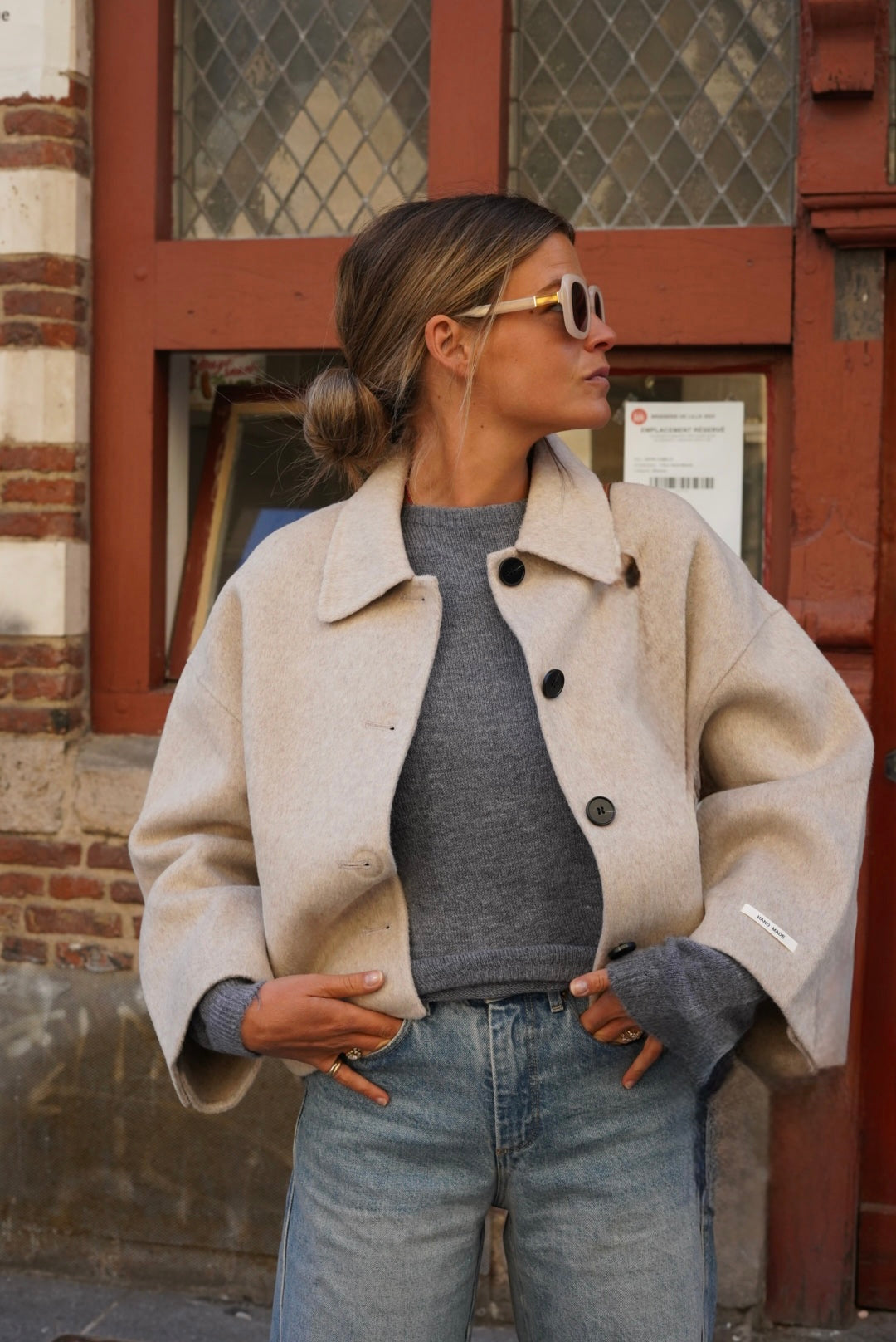 Veste Camille laine beige