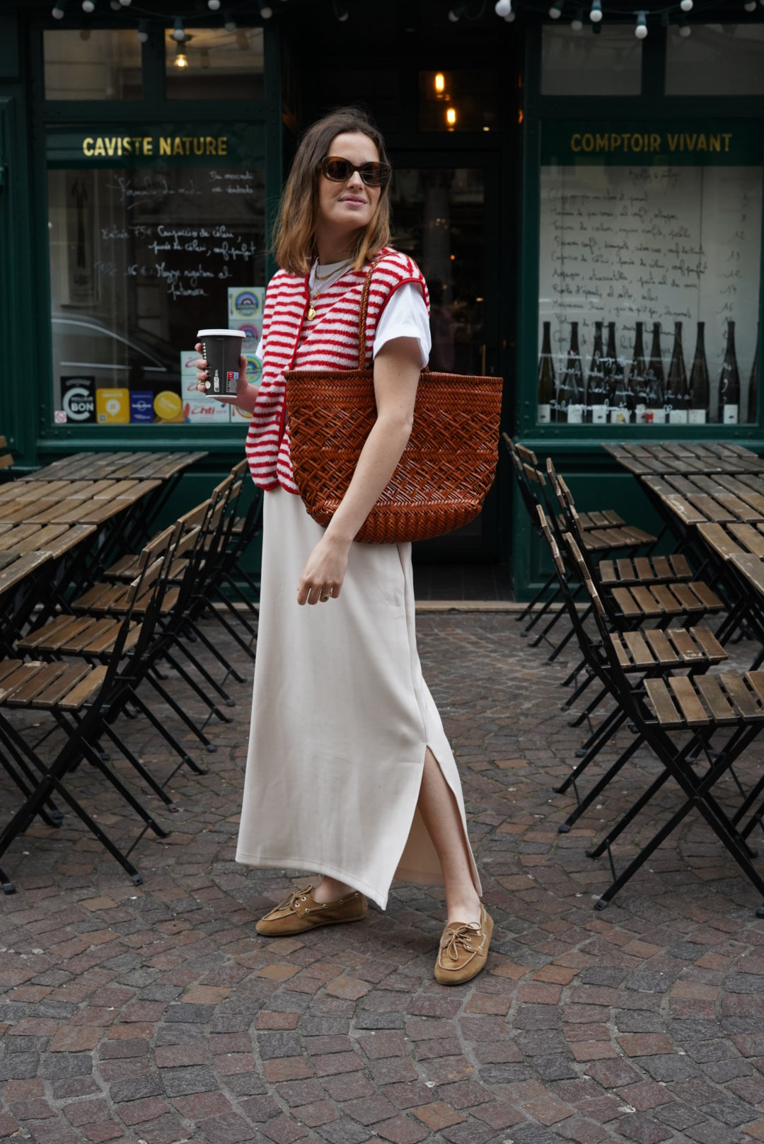 Jupe longue Lison écru