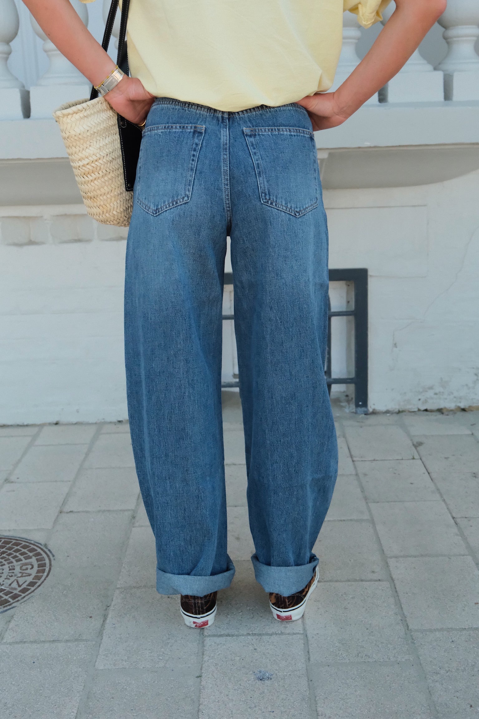 Auguste barrel blue jean