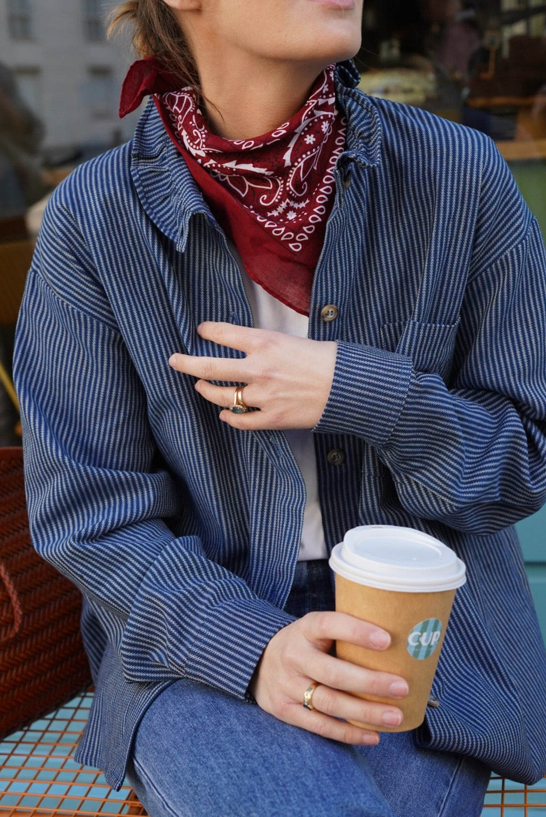 Surchemise LOU rayure marine