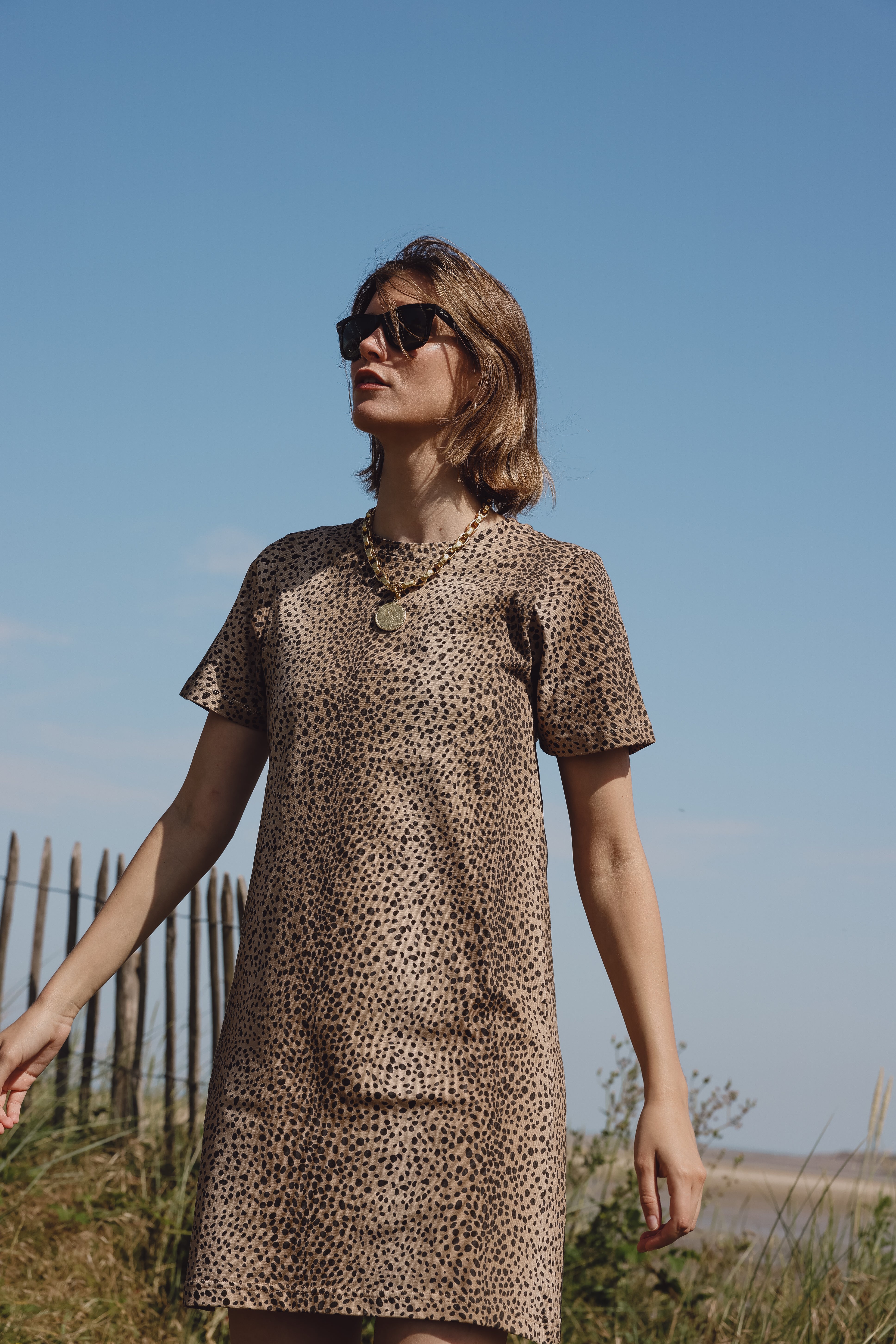 CAMILLE cheetah dress