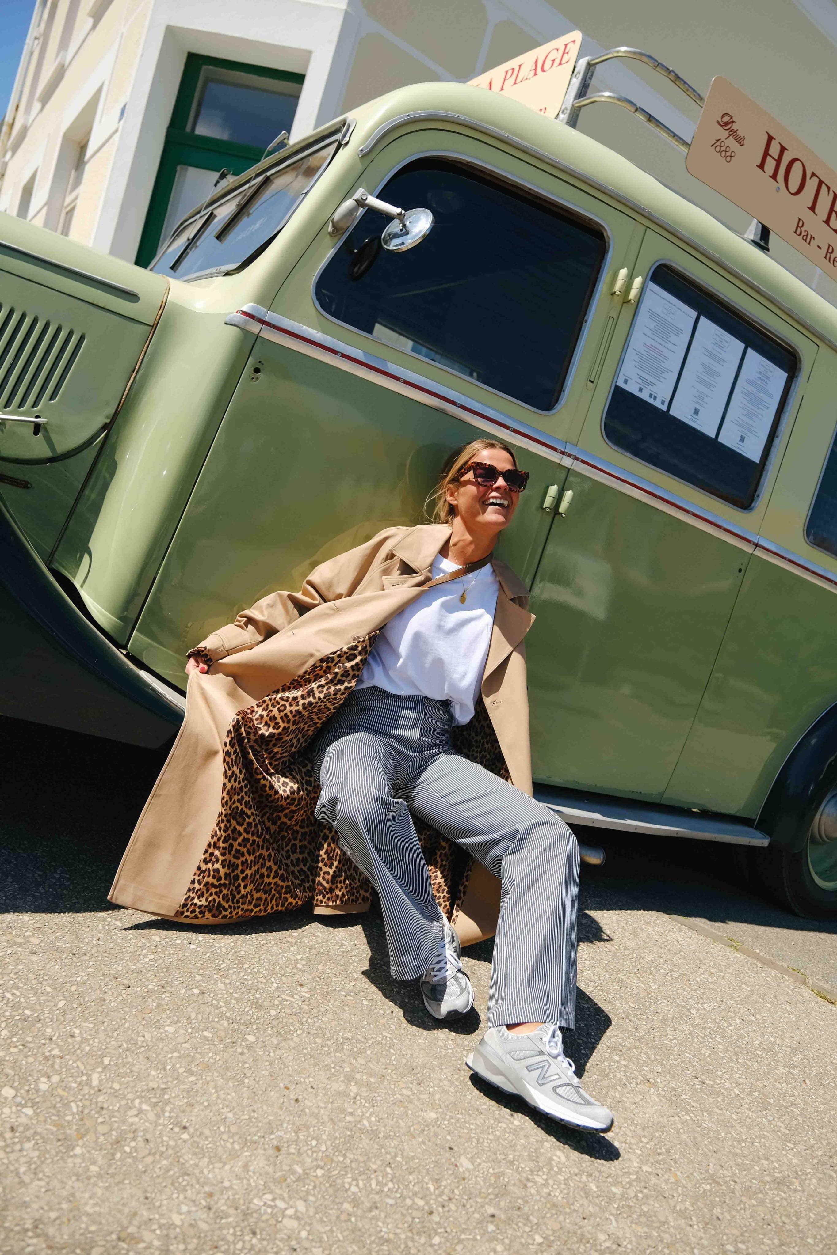 Trench PAUL beige/léopard