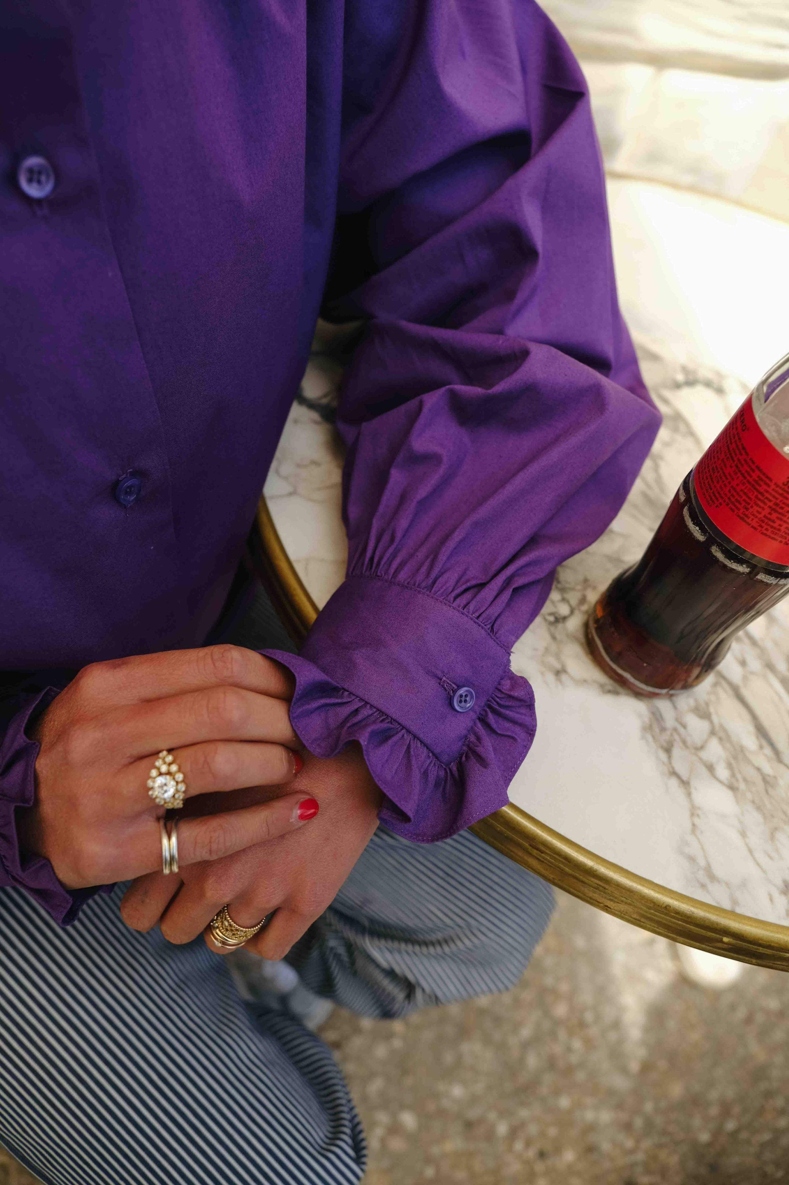 Blouse GARANCE purple