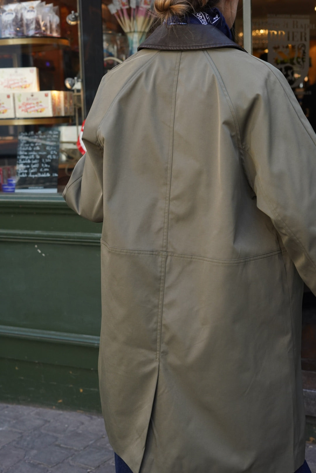 Veste Emma mi-longue kaki