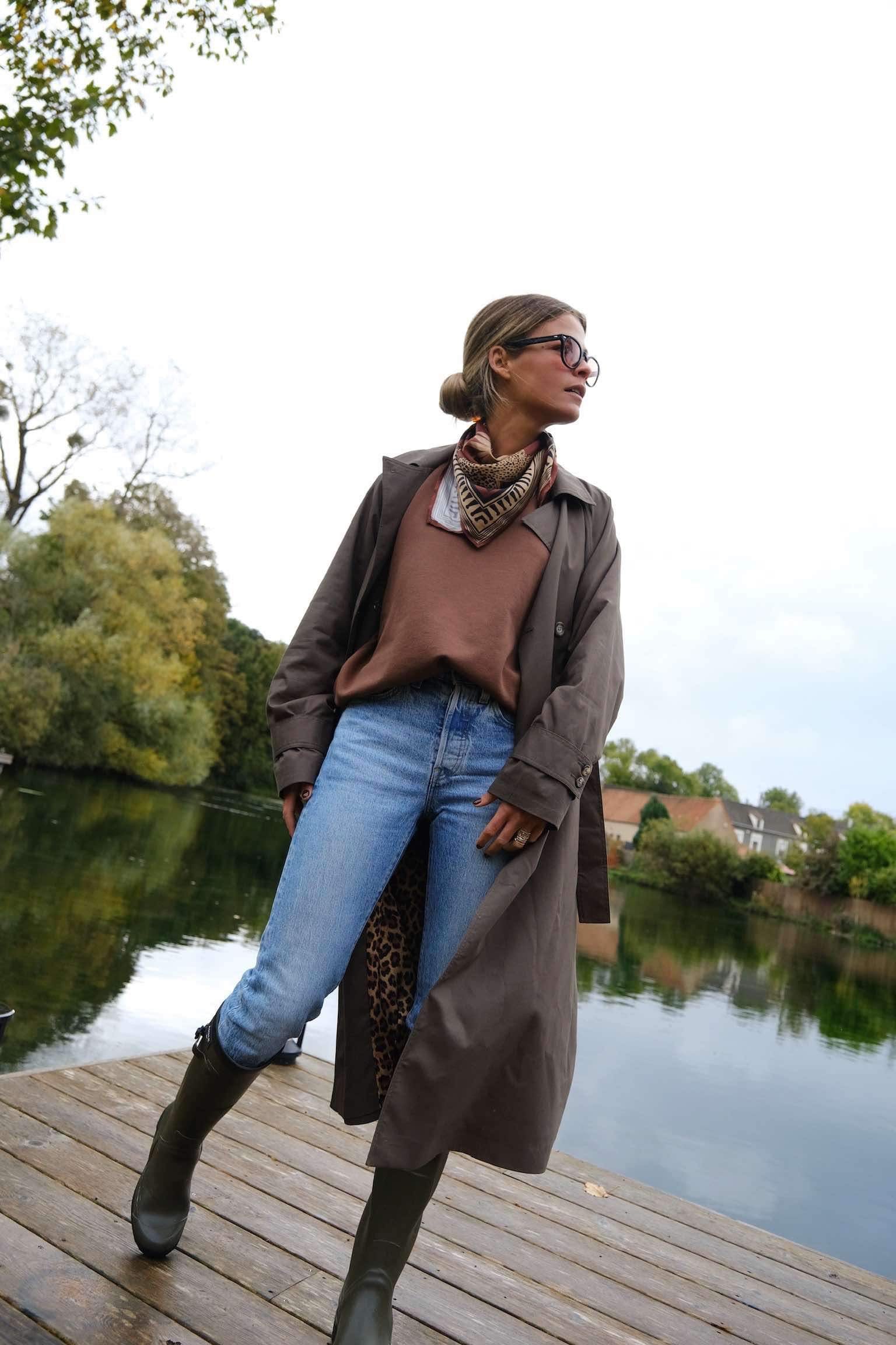 Trench PAUL kaki/léopard