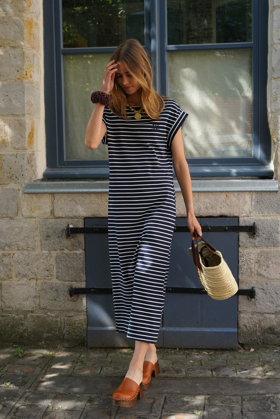 Robe t-shirt Esmée marinière