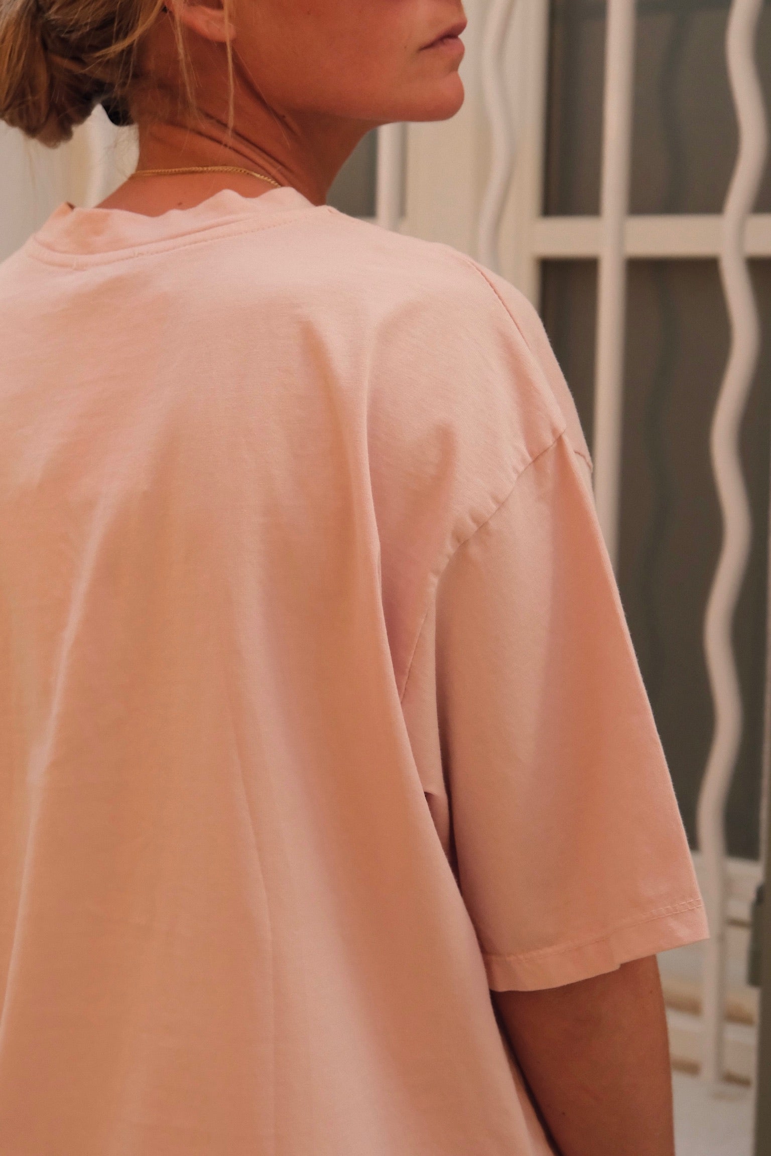 T-shirt Achille rose pâle